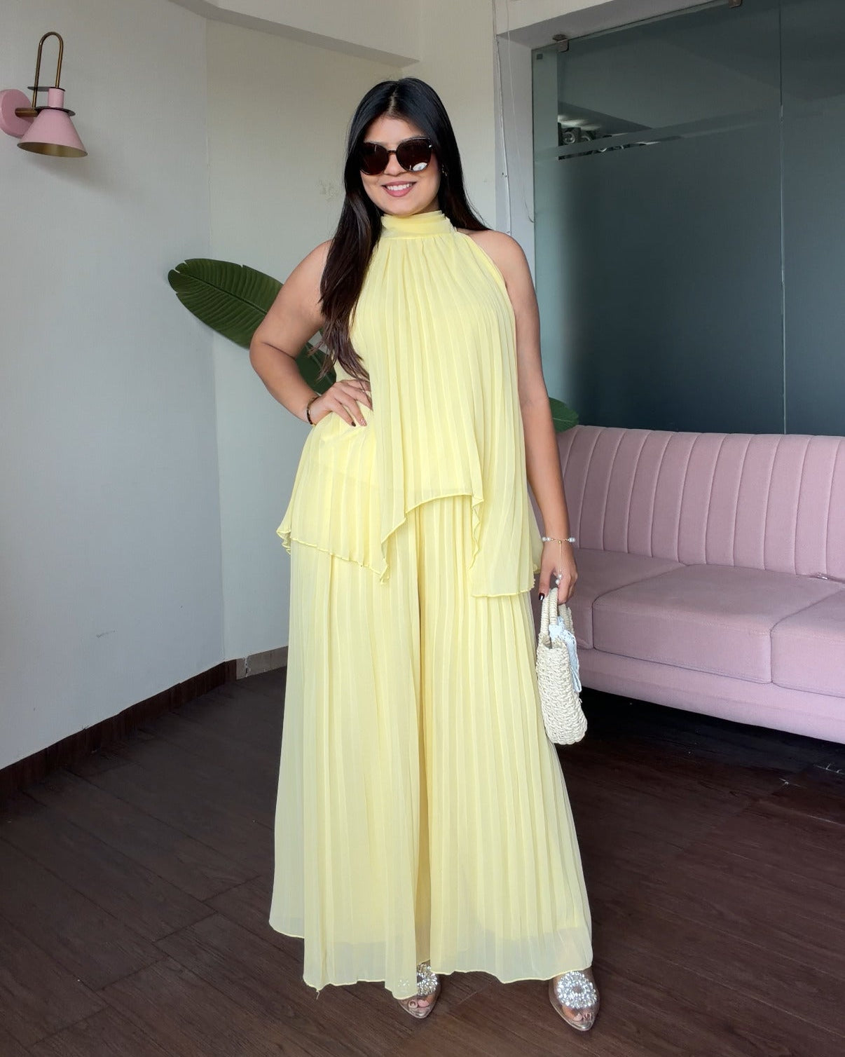 Pleated Flowy Summer Co-ord Set