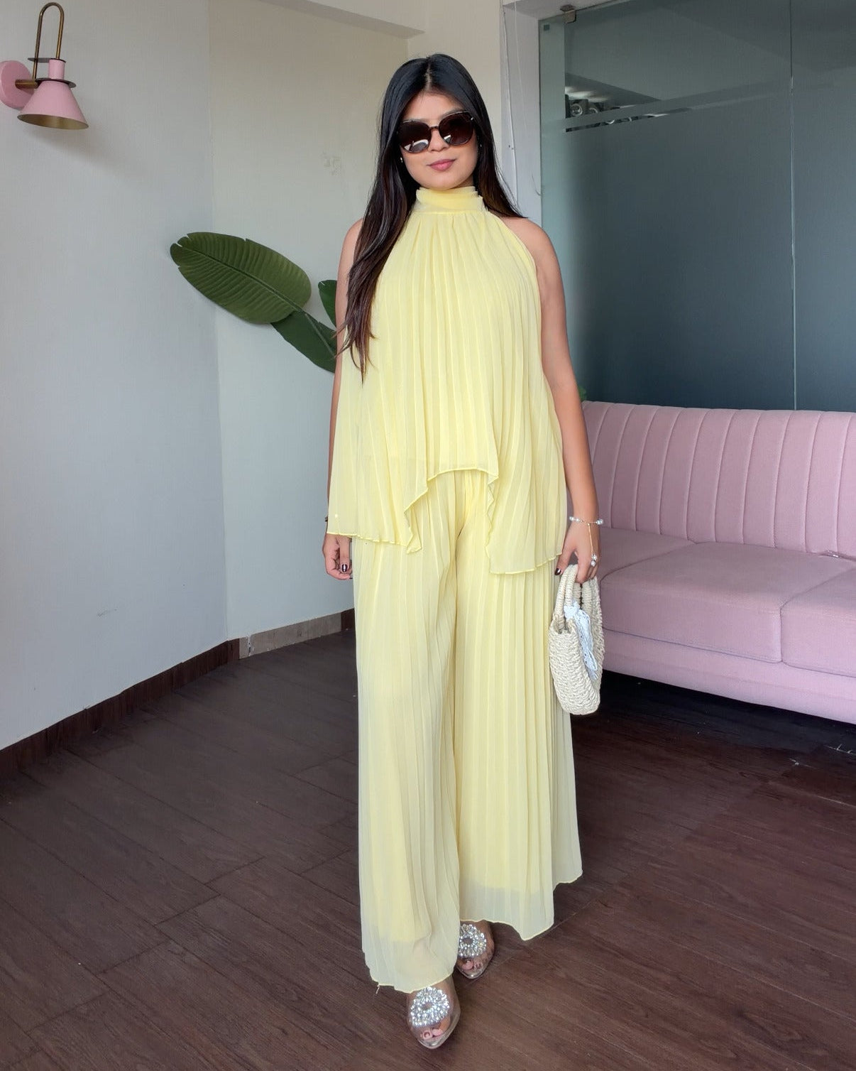 Pleated Flowy Summer Co-ord Set