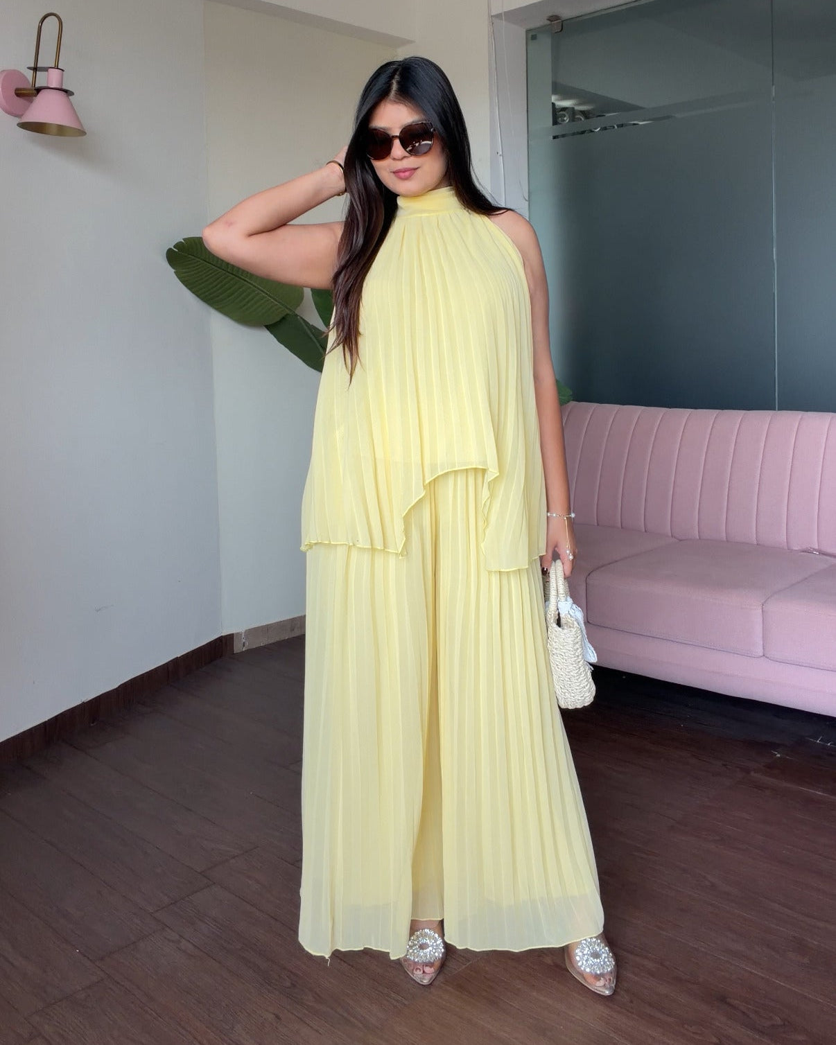 Pleated Flowy Summer Co-ord Set