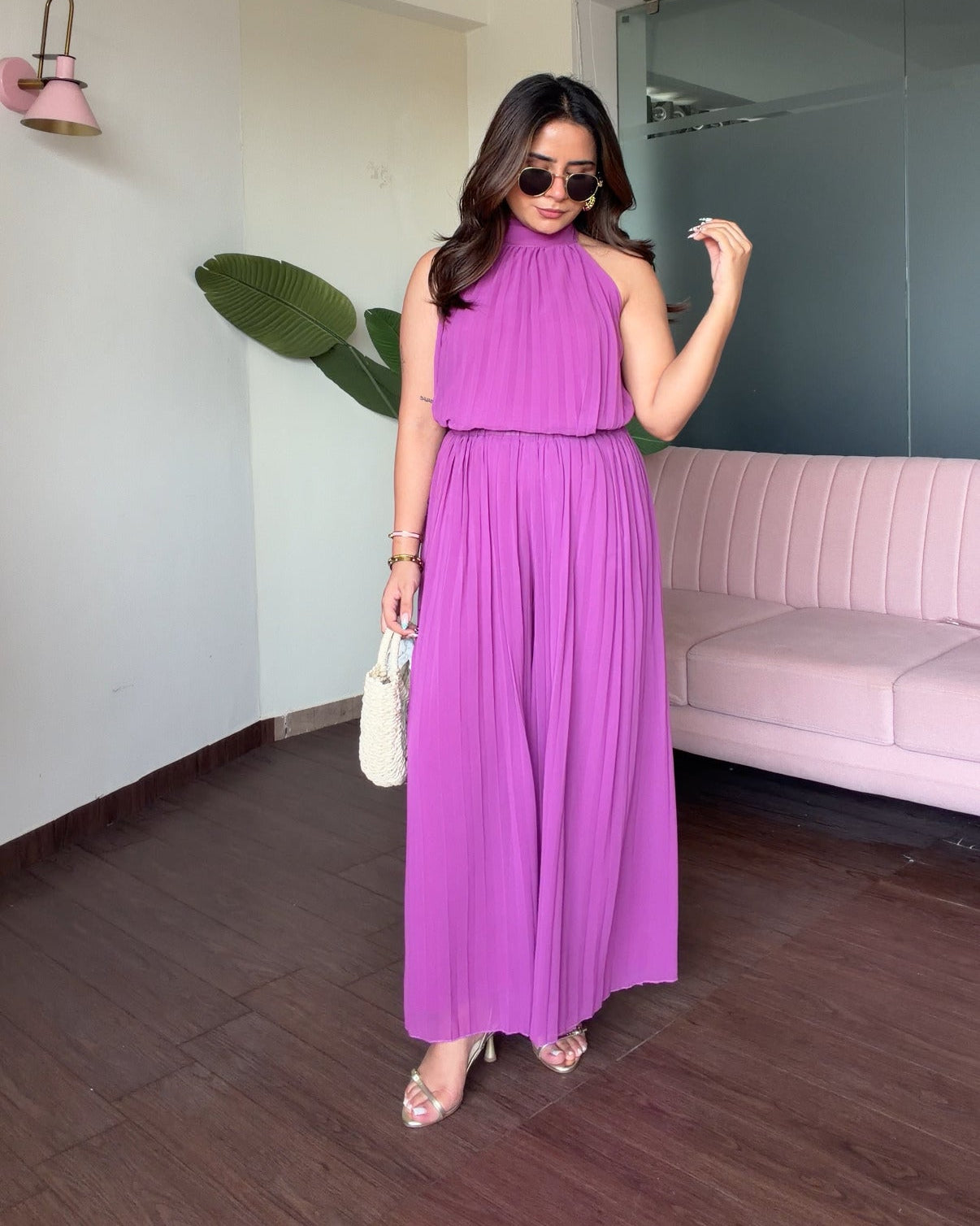 Pleated Flowy Summer Co-ord Set