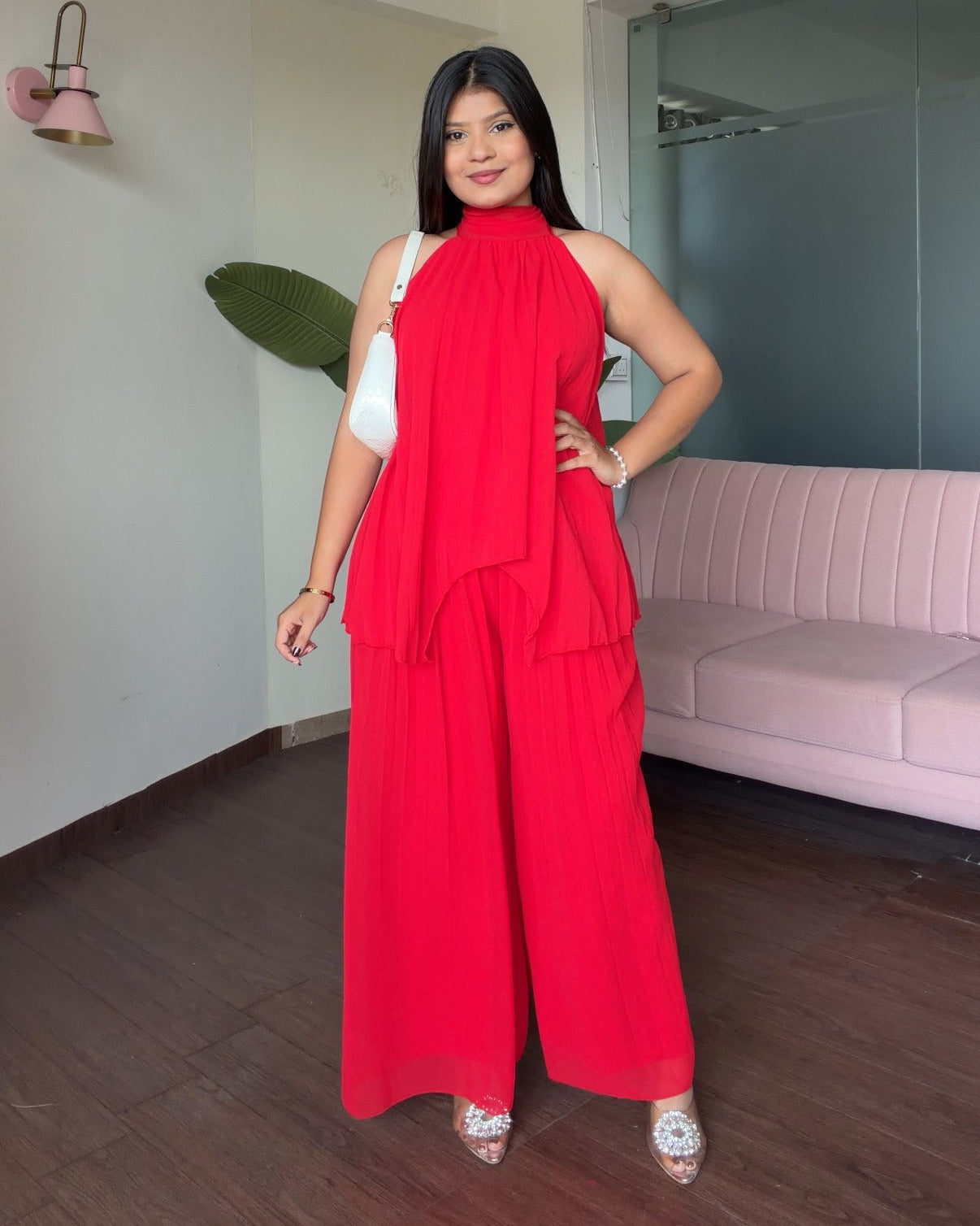 Pleated Flowy Summer Co-ord Set