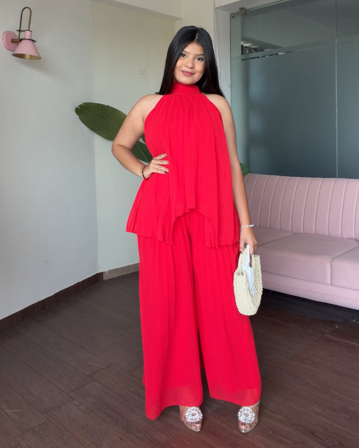 Pleated Flowy Summer Co-ord Set