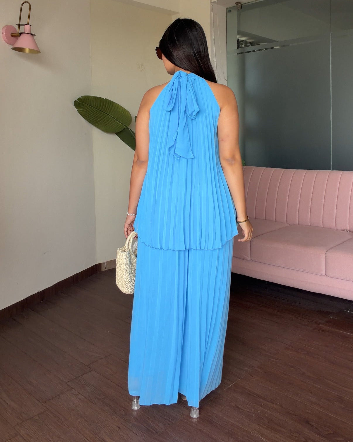 Pleated Flowy Summer Co-ord Set