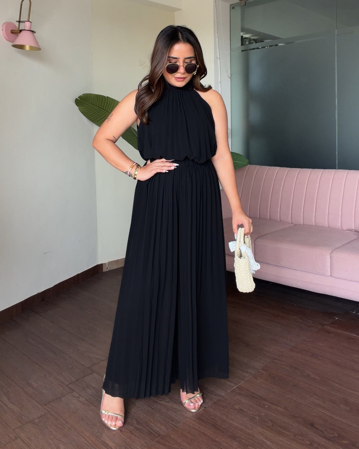 Pleated Flowy Summer Co-ord Set