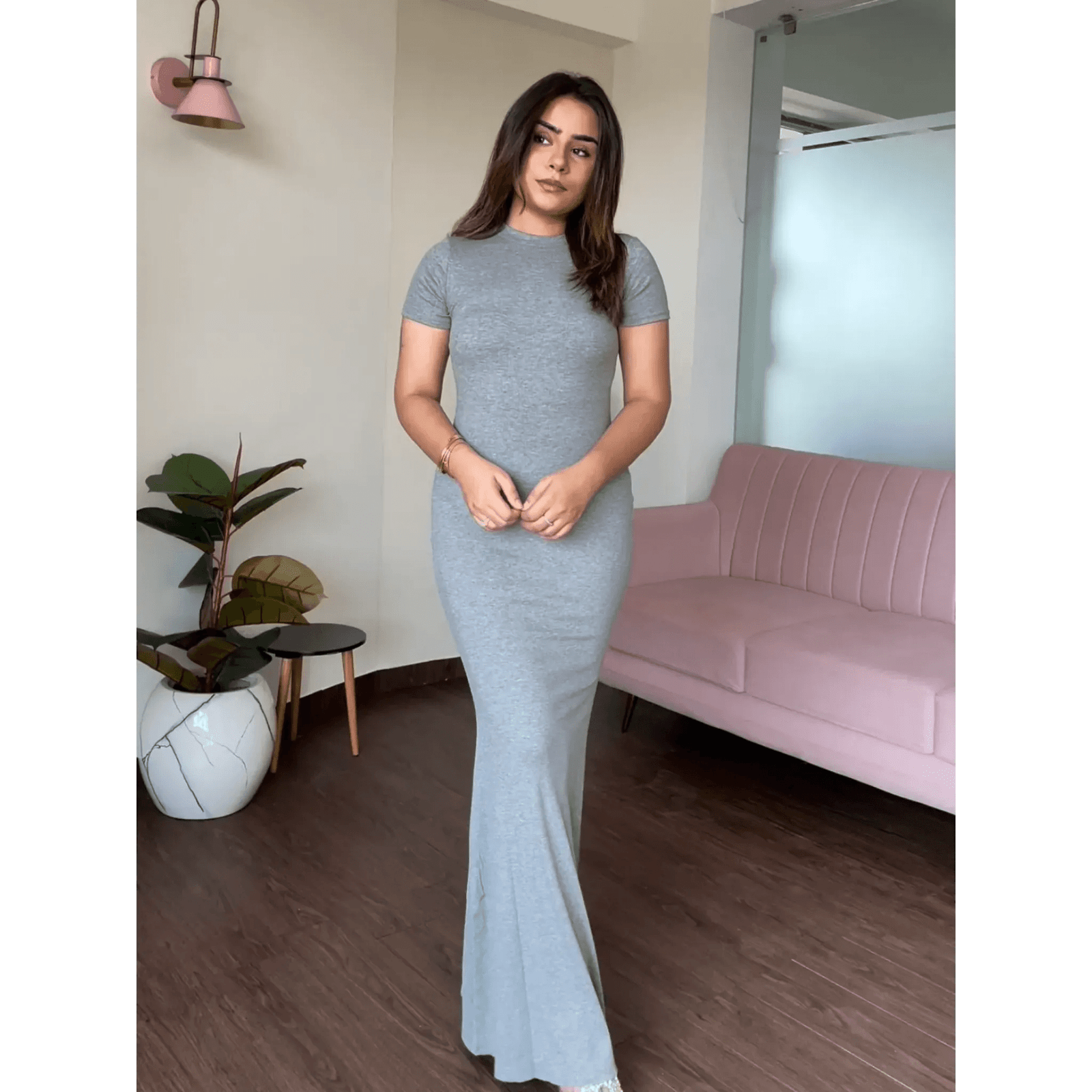 BodyCon Flared Maxi Dress