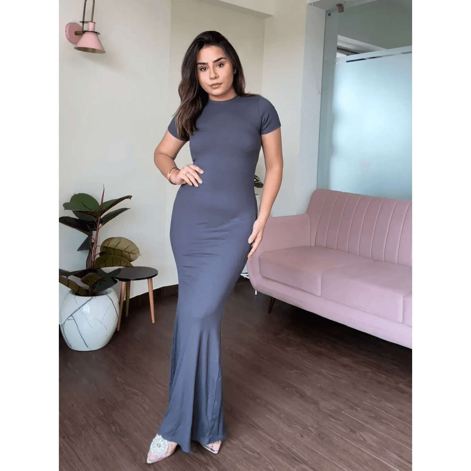 BodyCon Flared Maxi Dress