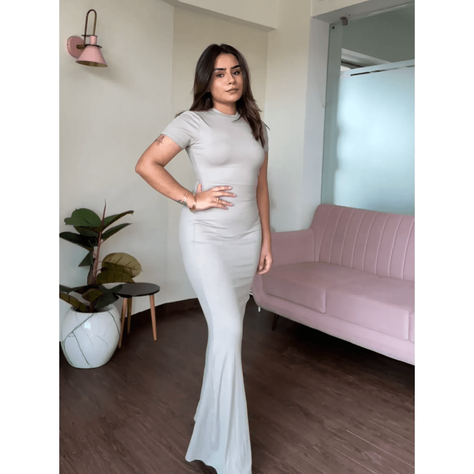BodyCon Flared Maxi Dress