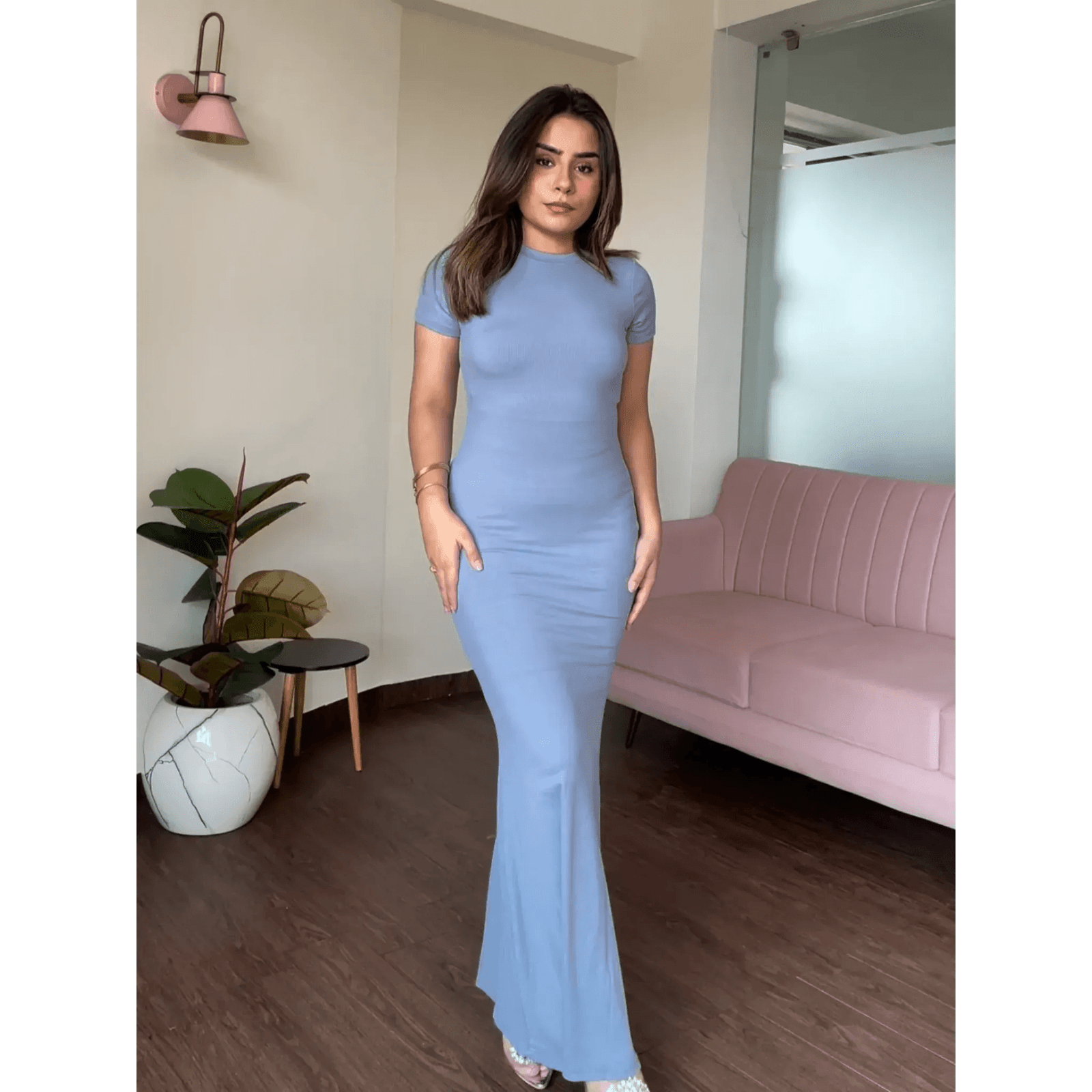 BodyCon Flared Maxi Dress