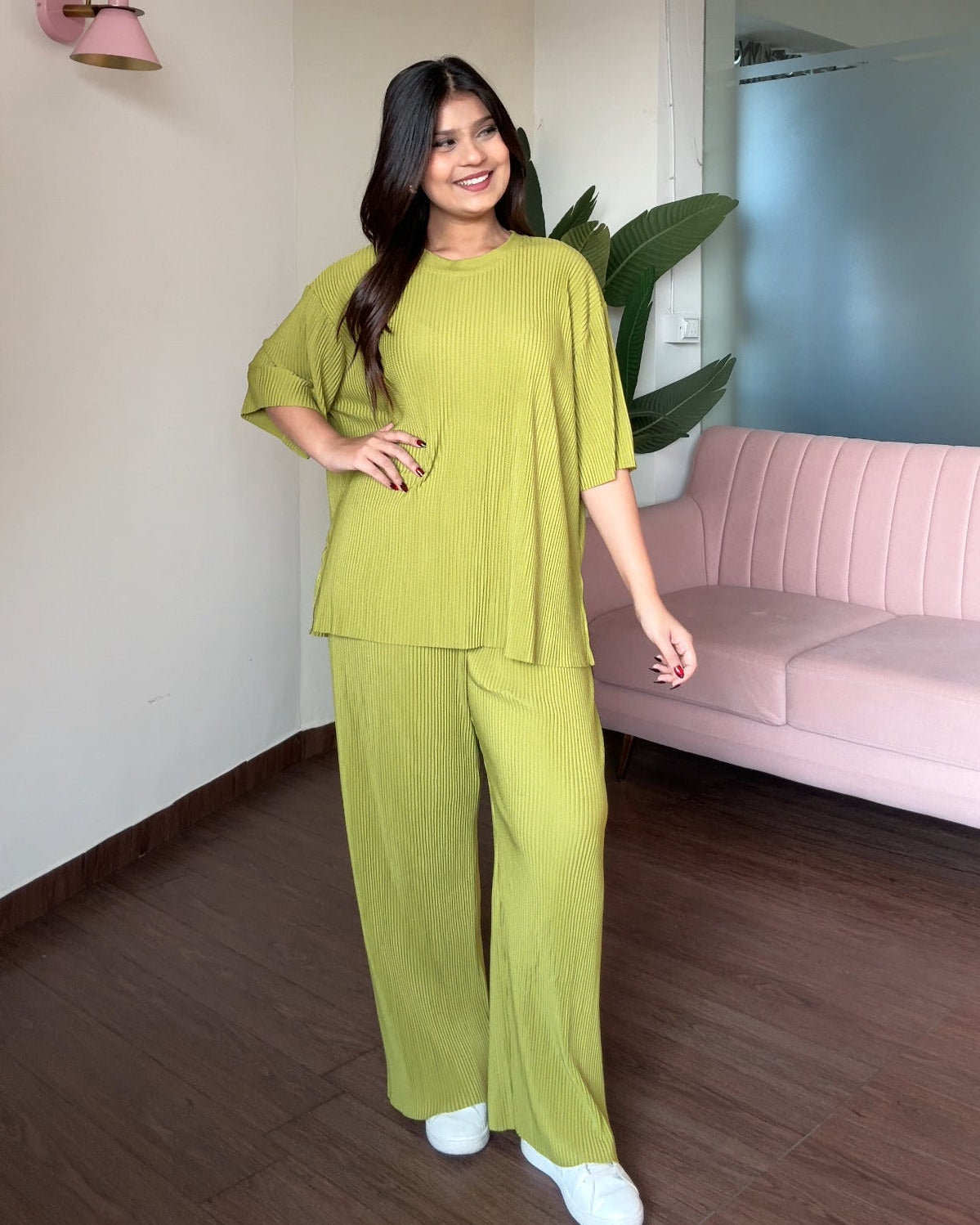 Wrinkle Relaxed Fit Co-ord Set