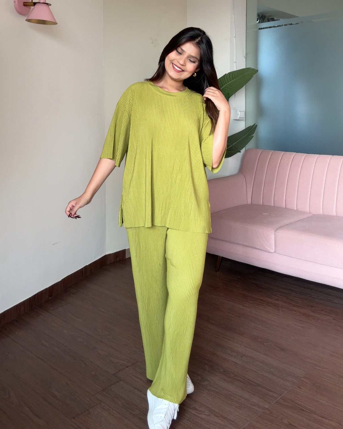 Wrinkle Relaxed Fit Co-ord Set