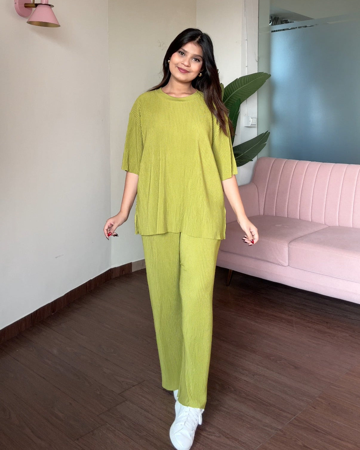 Wrinkle Relaxed Fit Co-ord Set