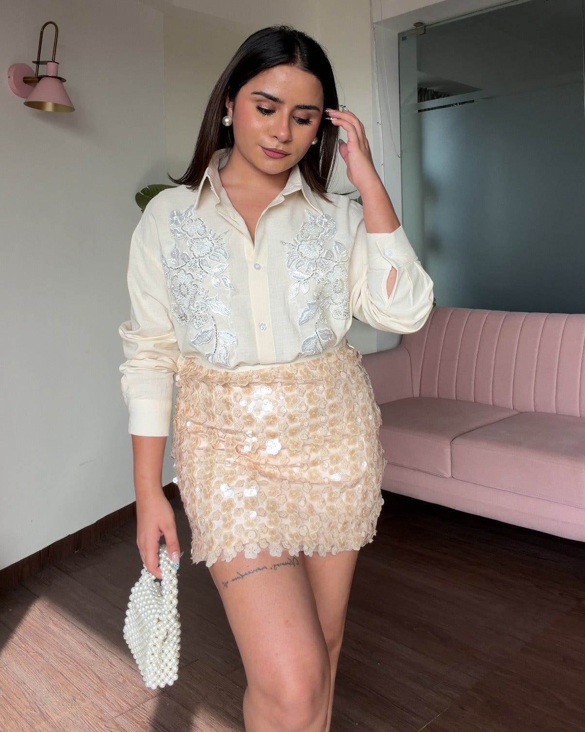Petal Bloom Sequin Set