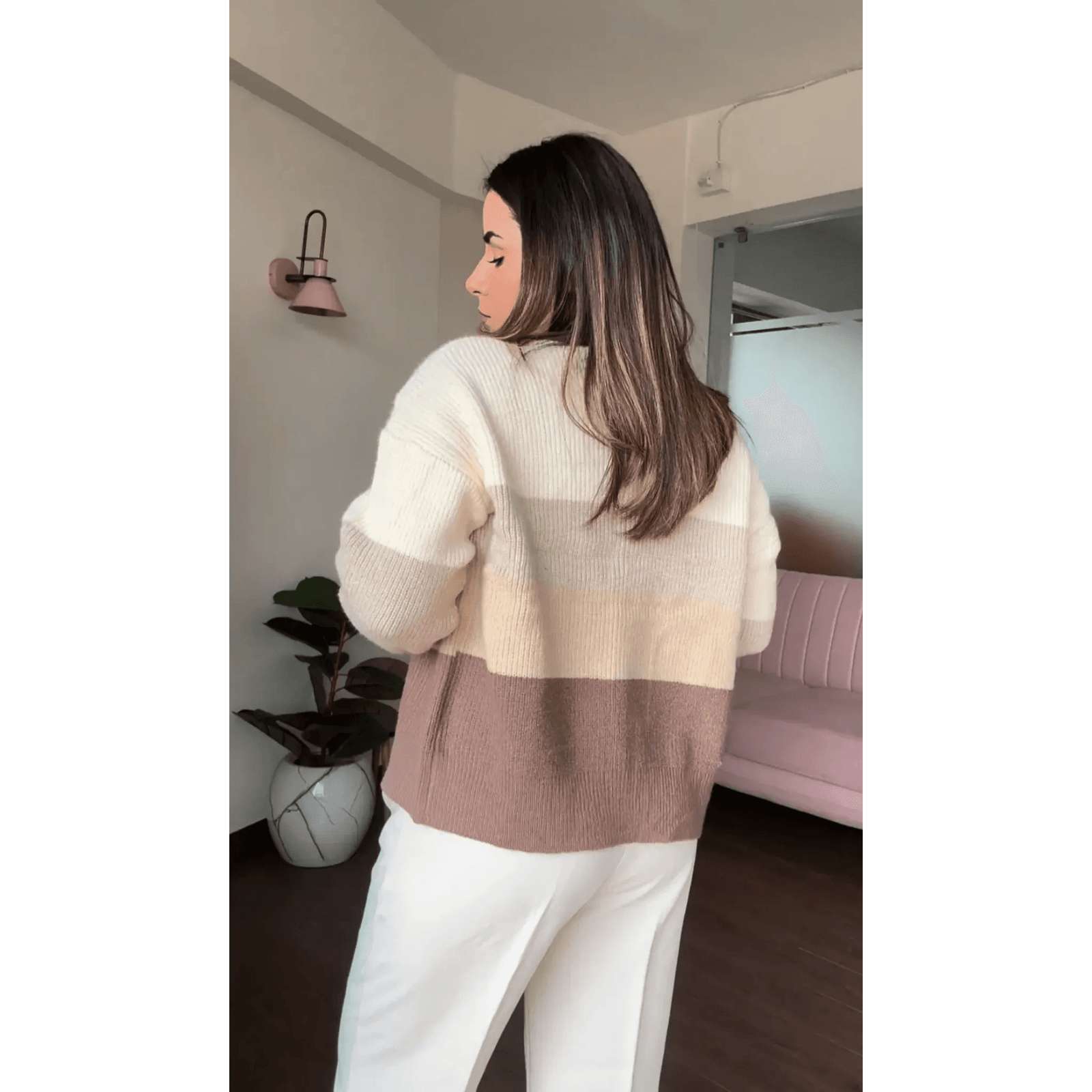 Shaded Knitted Cardigan