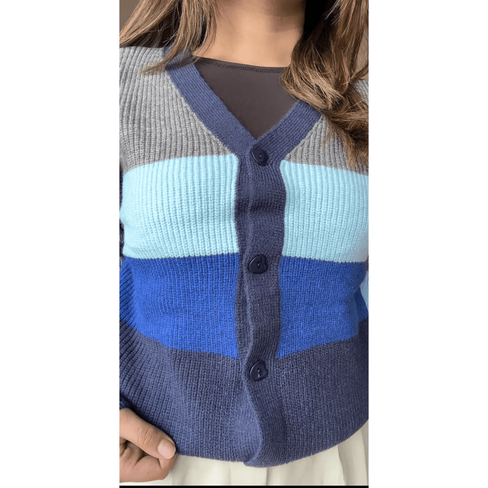 Shaded Knitted Cardigan