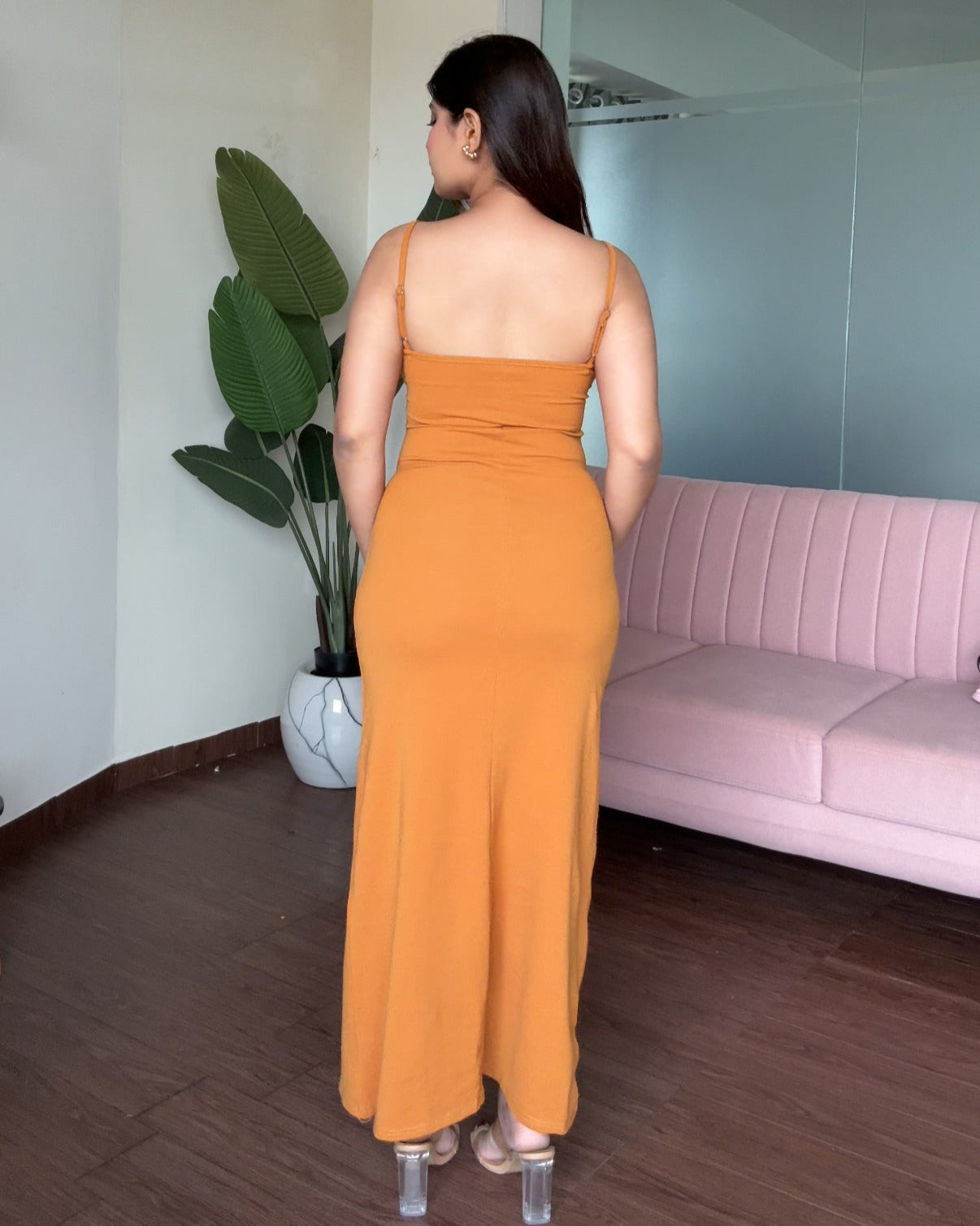 Bodycon Fitted Midi Dress With Lace Shrug