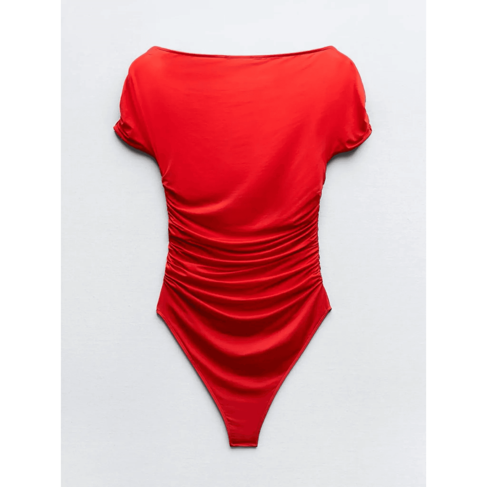 Off-The-Shoulder Draped Bodysuit