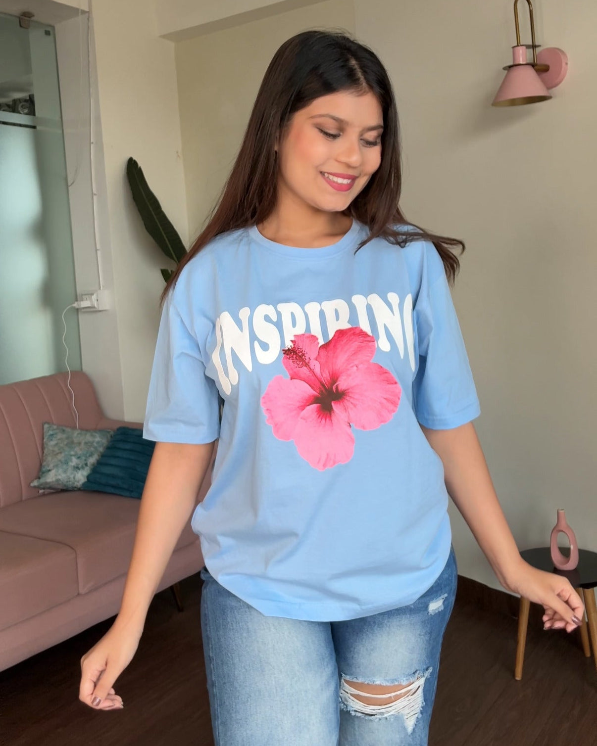 Hibiscus Inspiring Graphic Tee