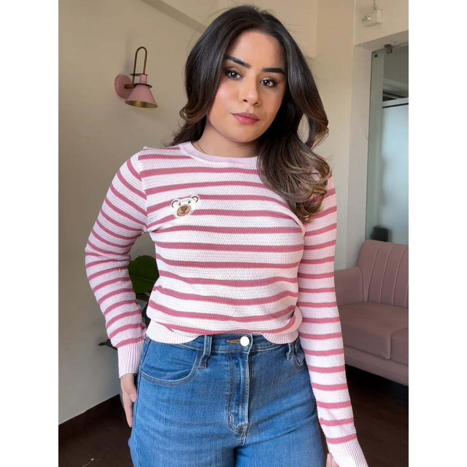 Teddy Patch Full Sleeve Tee