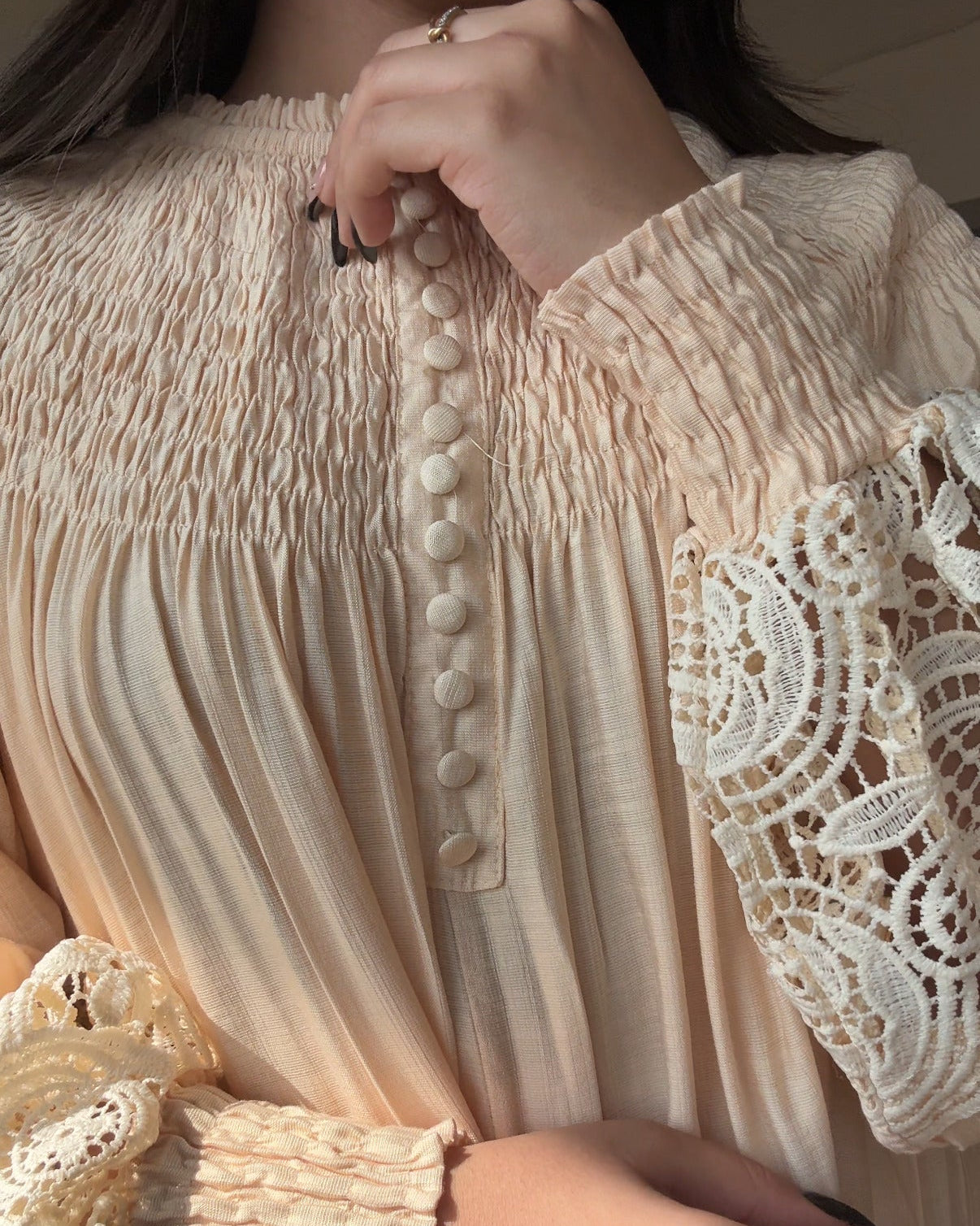 Relaxed Fit Lace Detailing Plus Size Co-ord Set