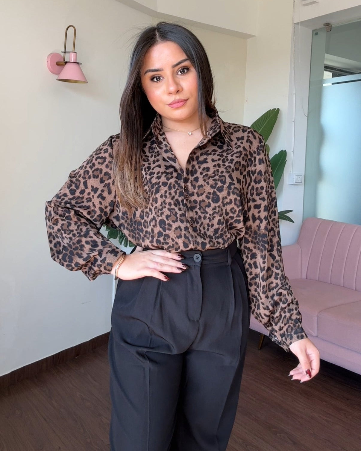Printed Crepe Shirt