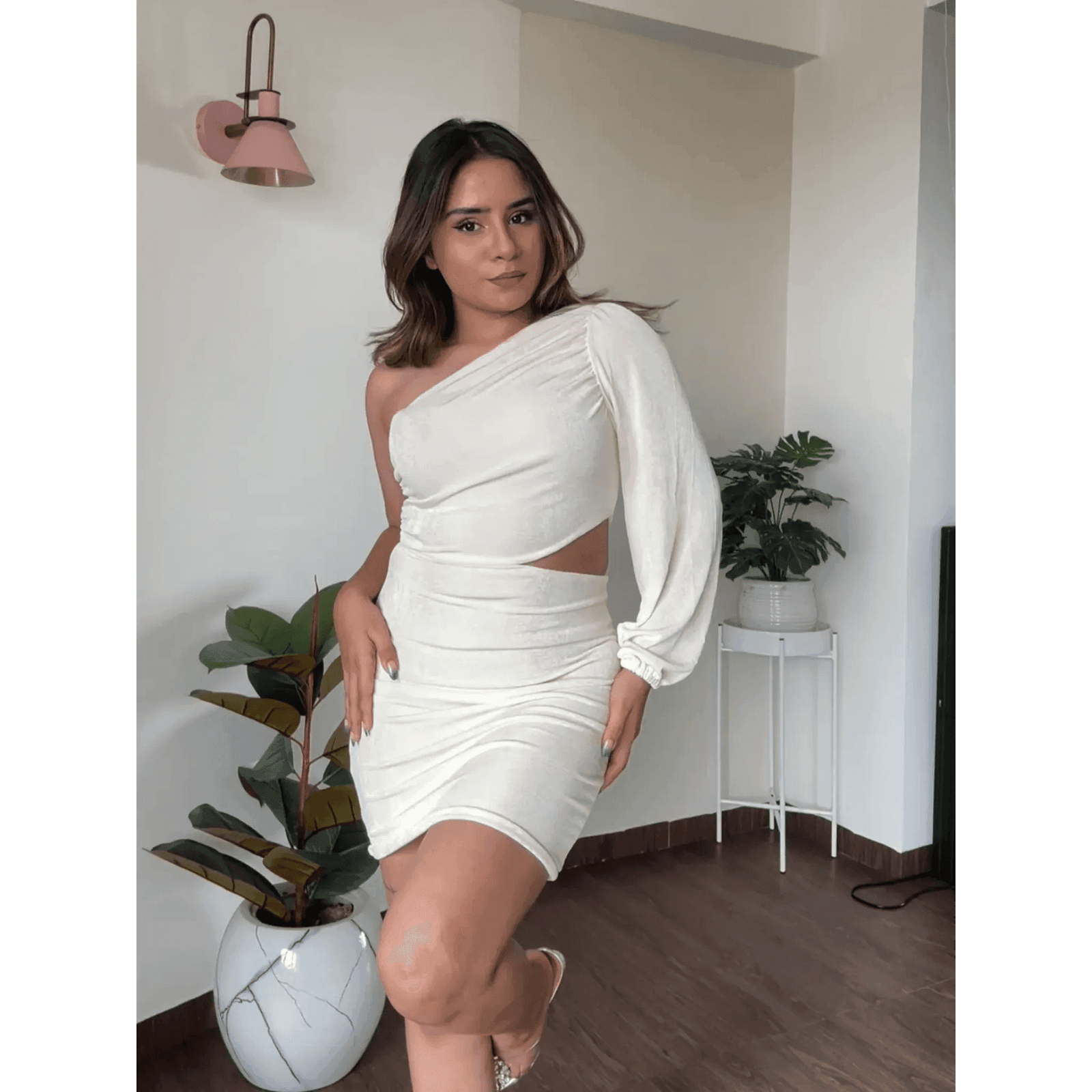 Cut Out One Shoulder Dress