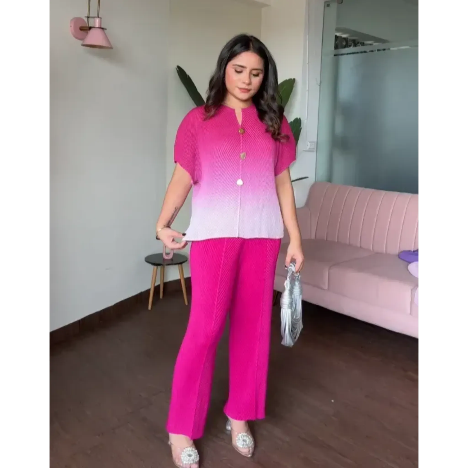 Ombré Free Size Magic Fabric Co-ord Set