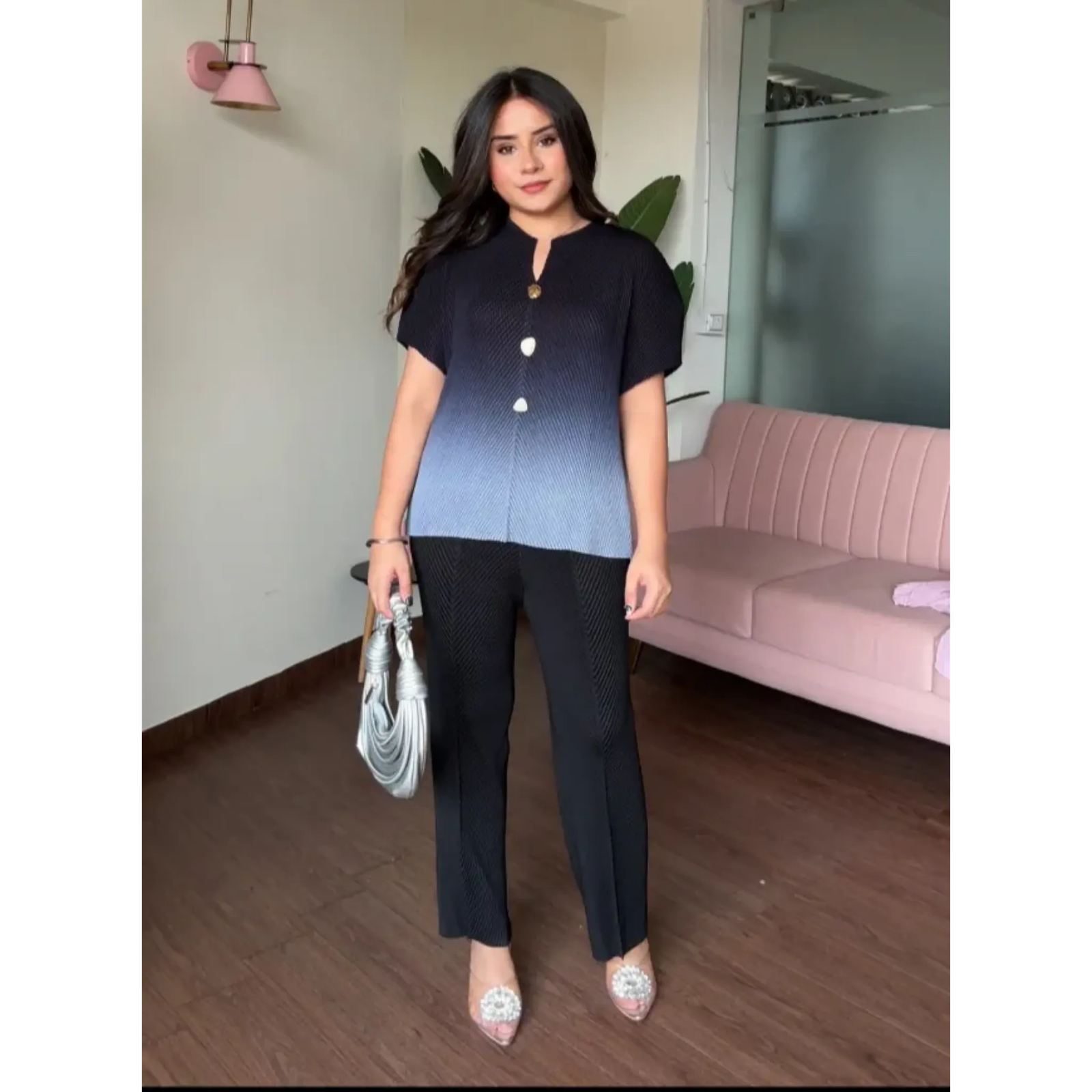 Ombré Free Size Magic Fabric Co-ord Set