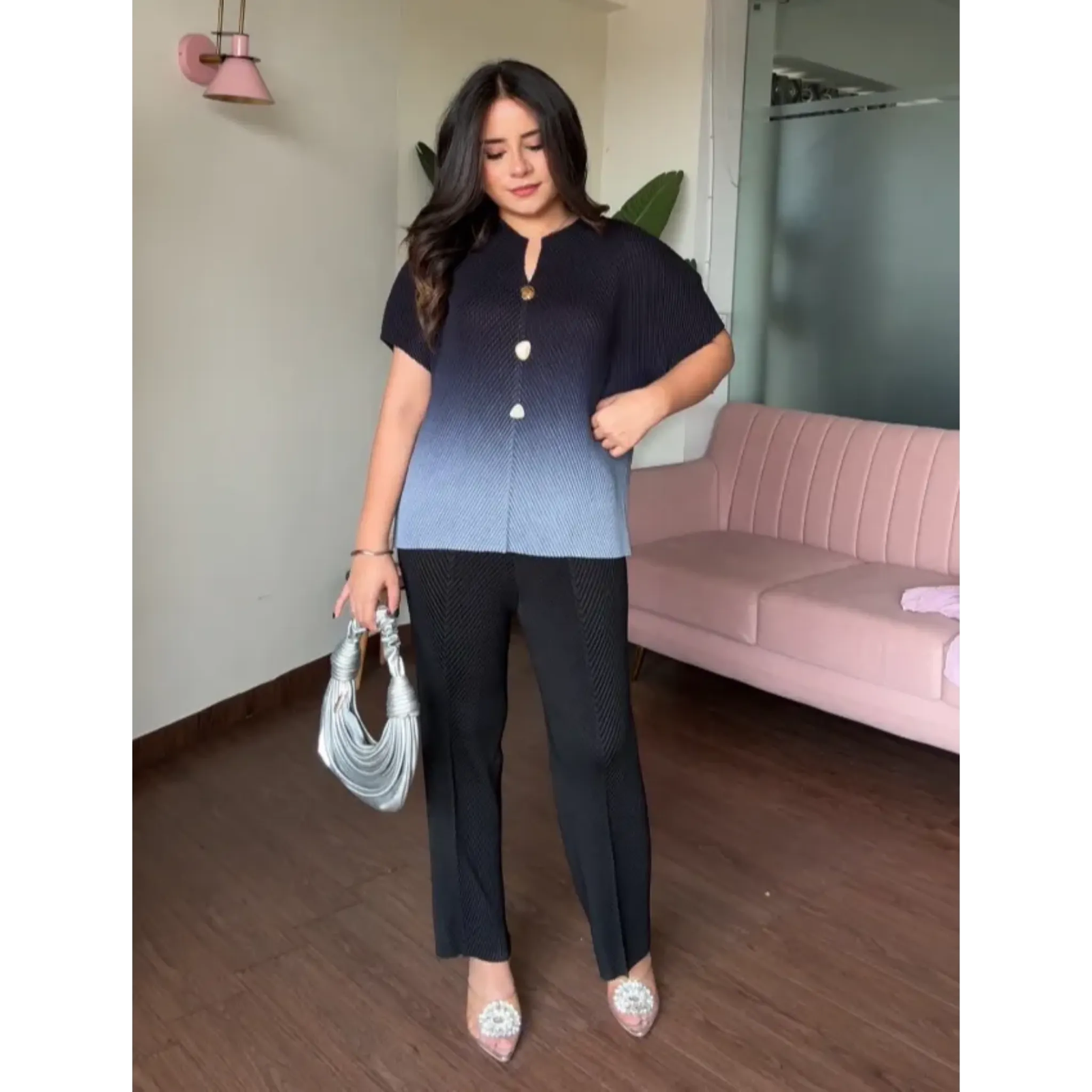 Ombré Free Size Magic Fabric Co-ord Set