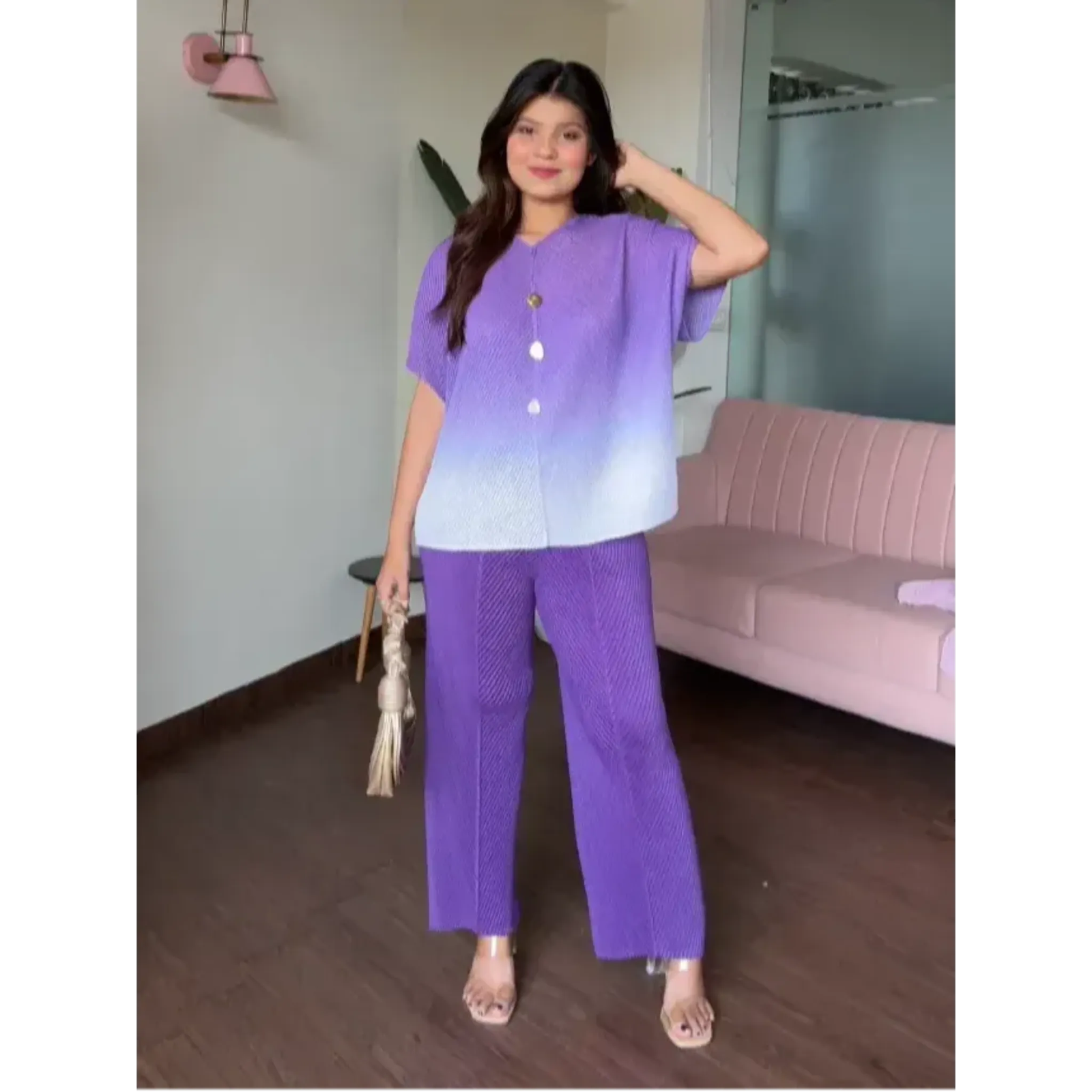 Ombré Free Size Magic Fabric Co-ord Set