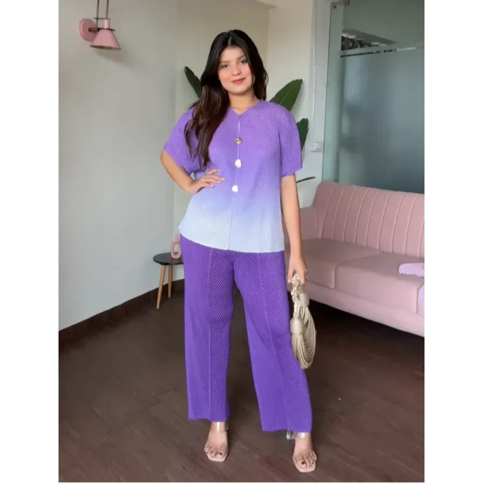 Ombré Free Size Magic Fabric Co-ord Set