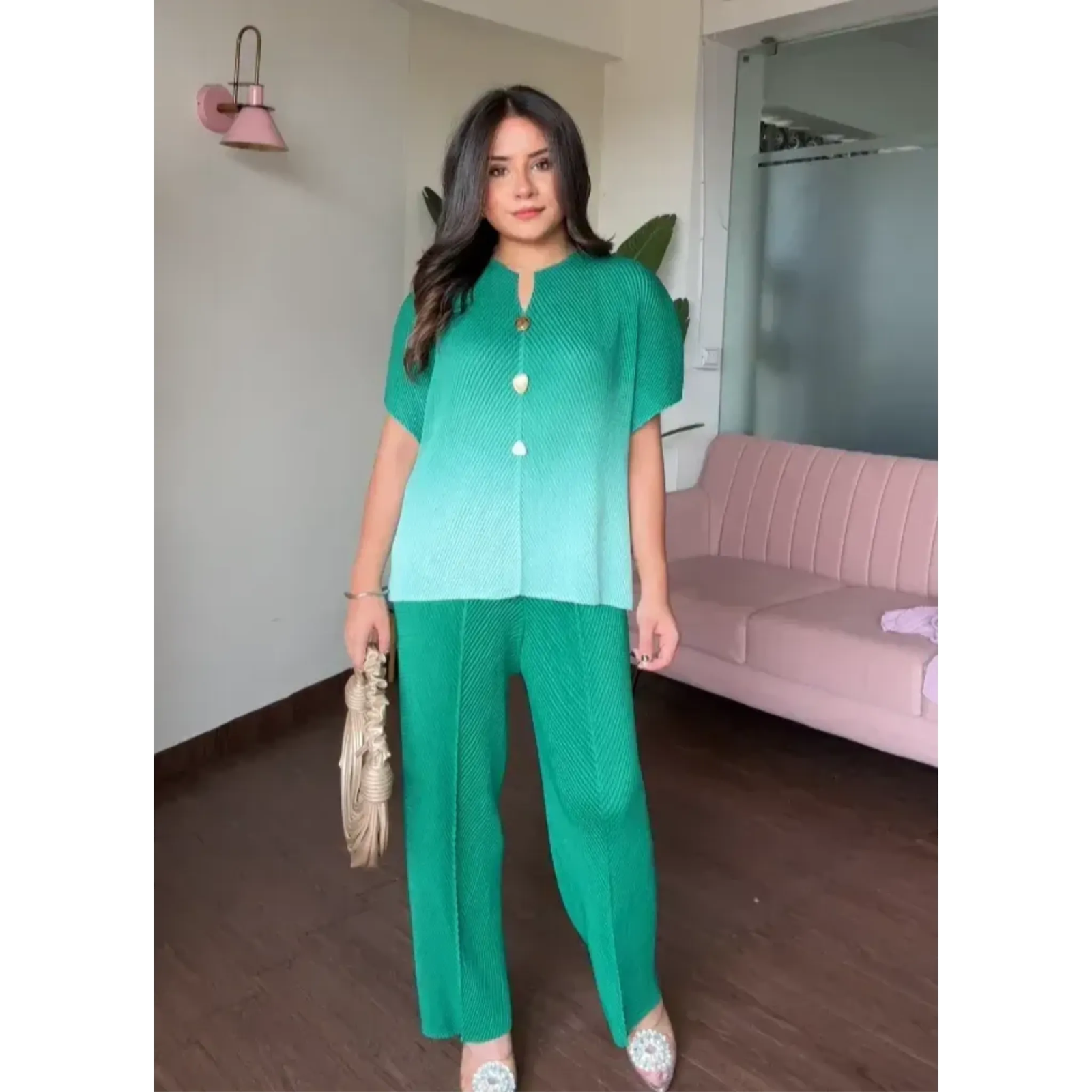 Ombré Free Size Magic Fabric Co-ord Set