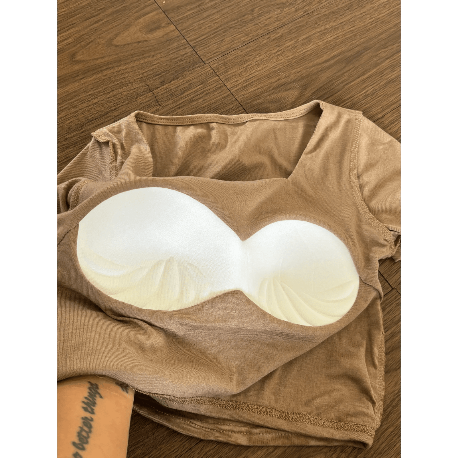 Padded Square Neck Basic Top