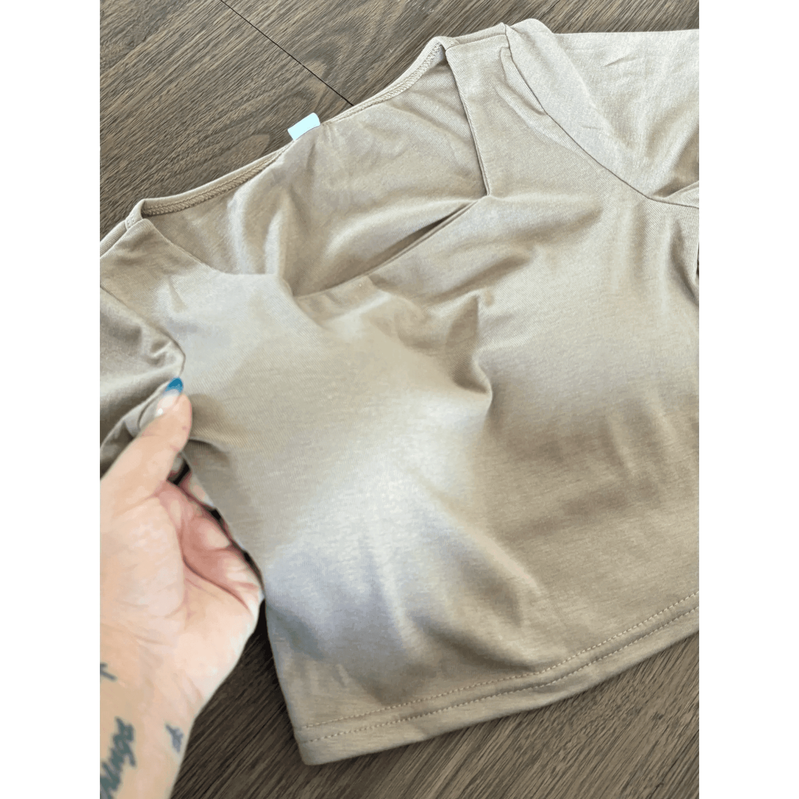 Padded Square Neck Basic Top