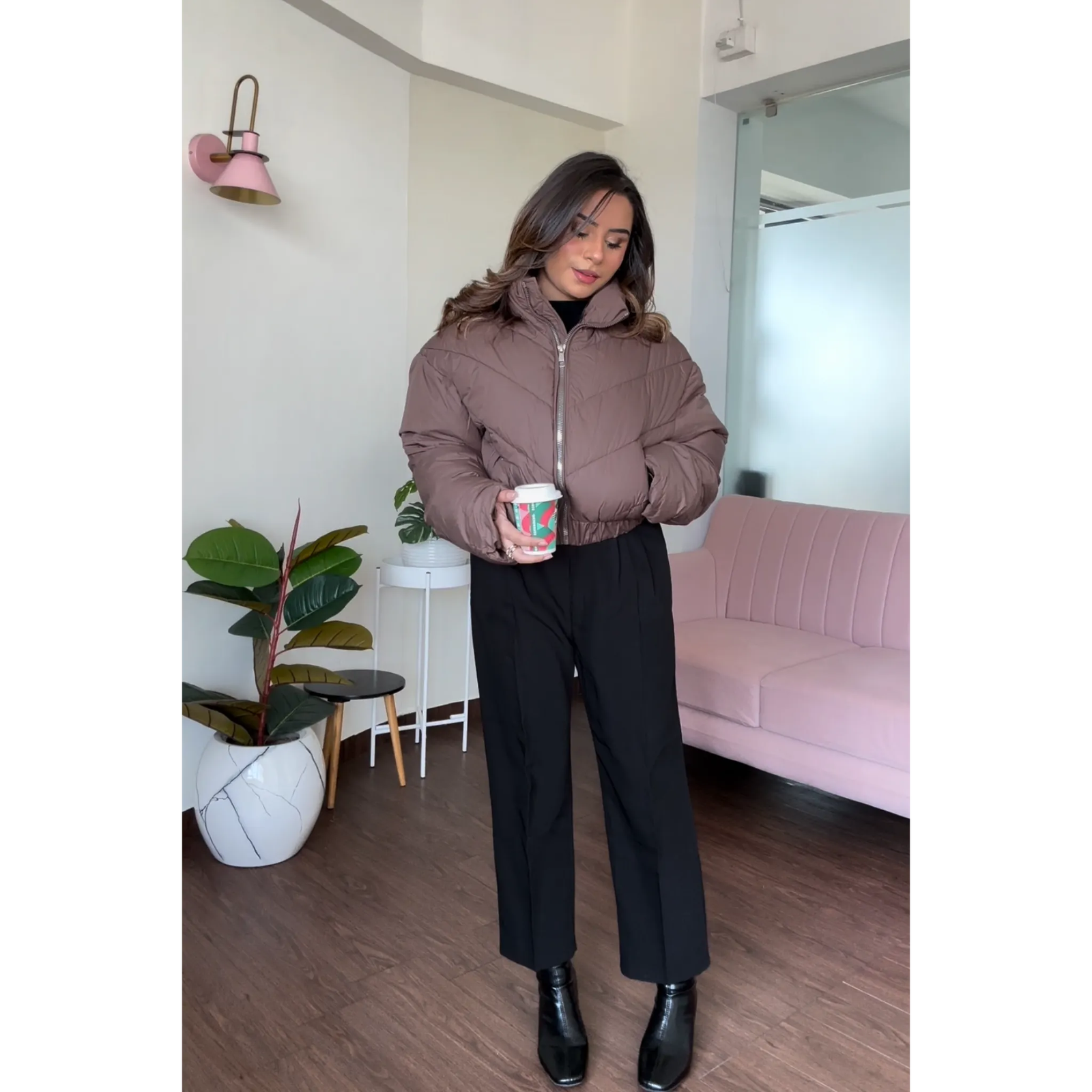 Cropped Puffer Jacket