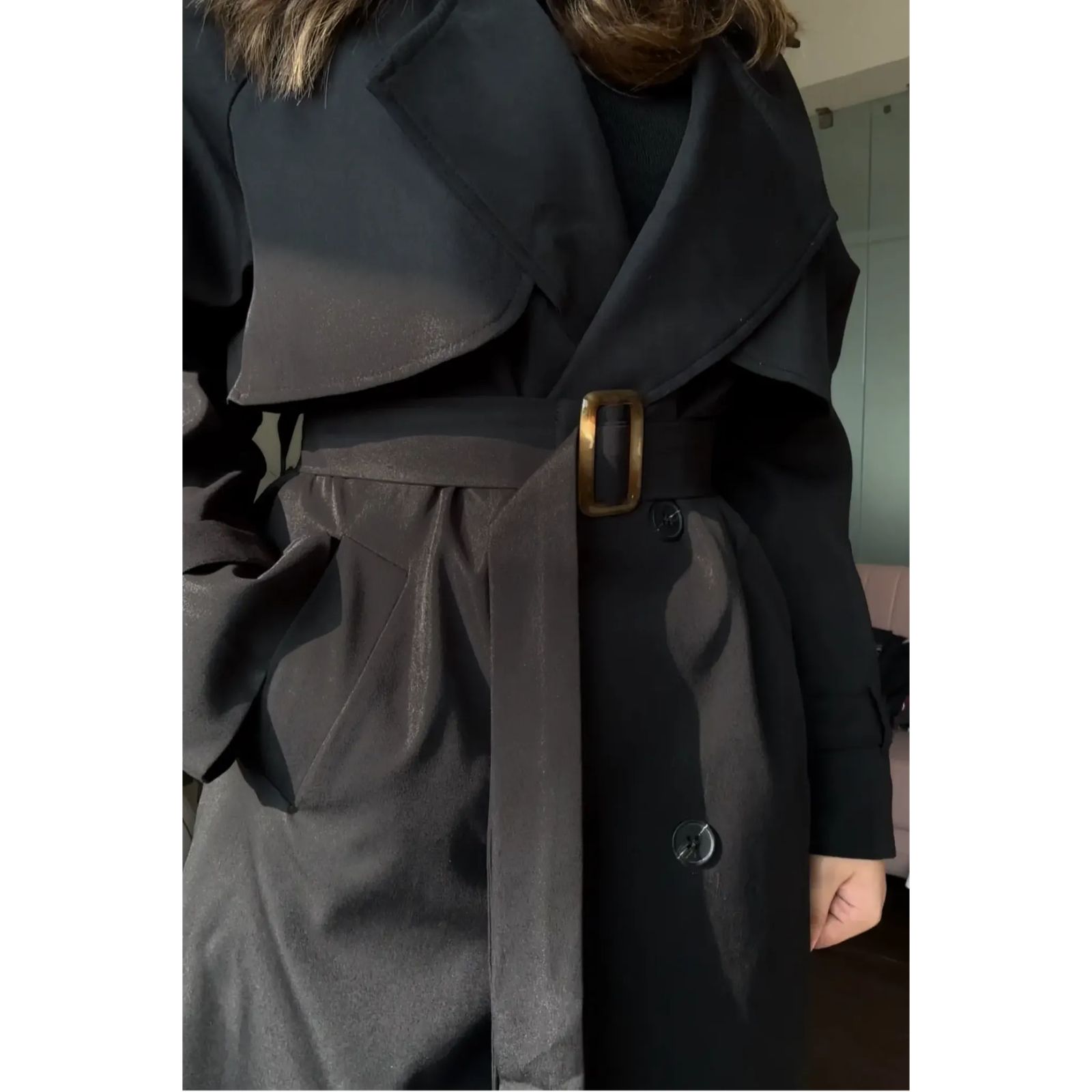 Premium Long Classic Trench Coat