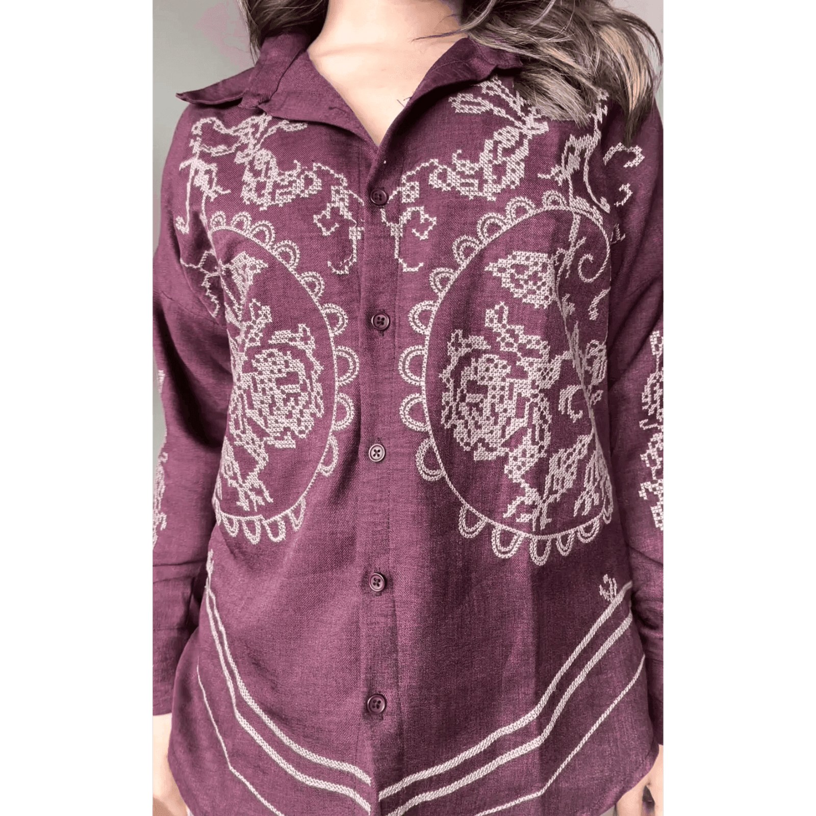 Linen Embroidered Shirt