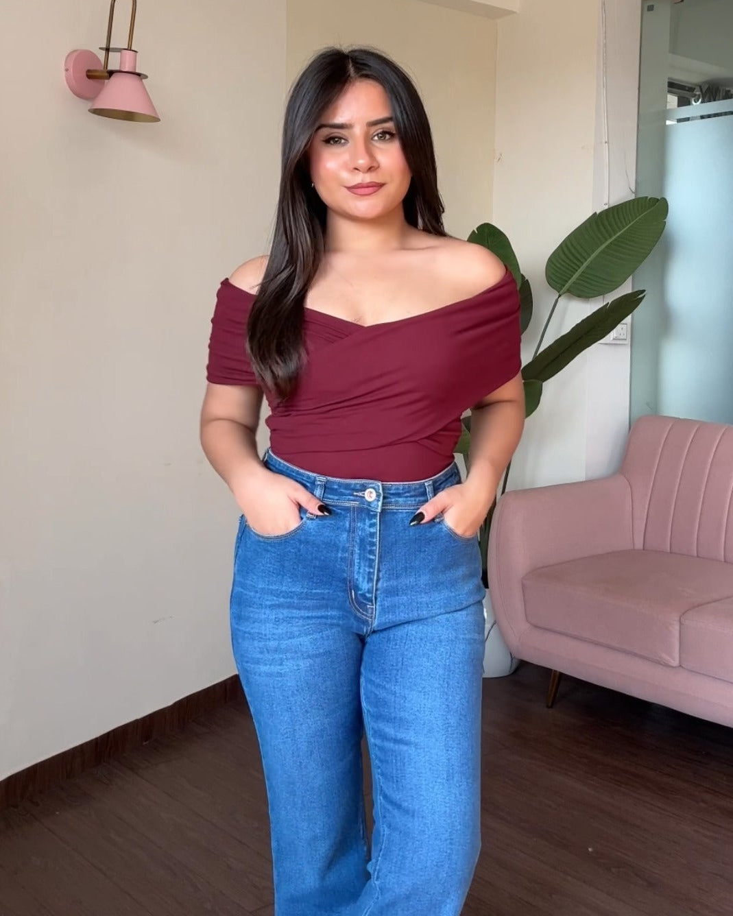 Criss Cross Off Shoulder Top