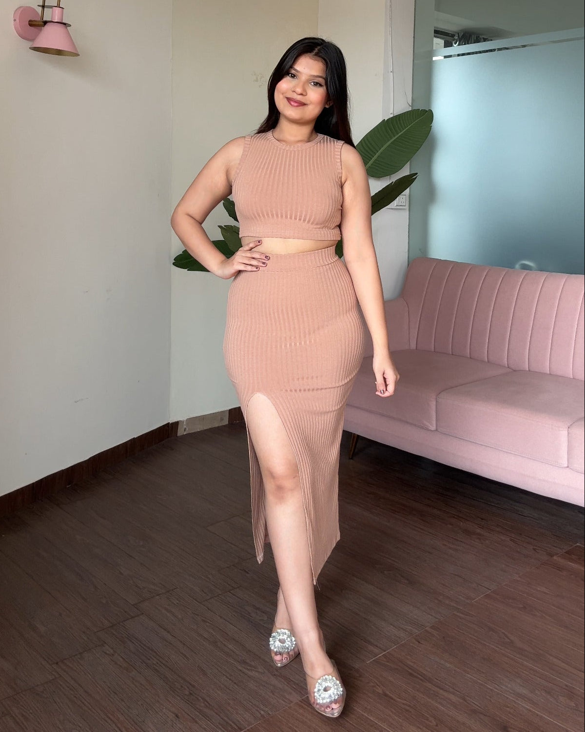 Casual Slit Co-Ord Set