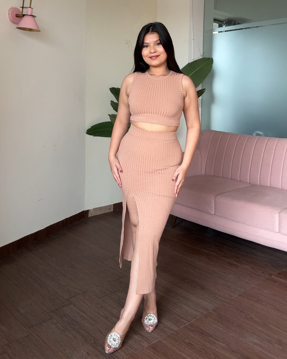 Casual Slit Co-Ord Set