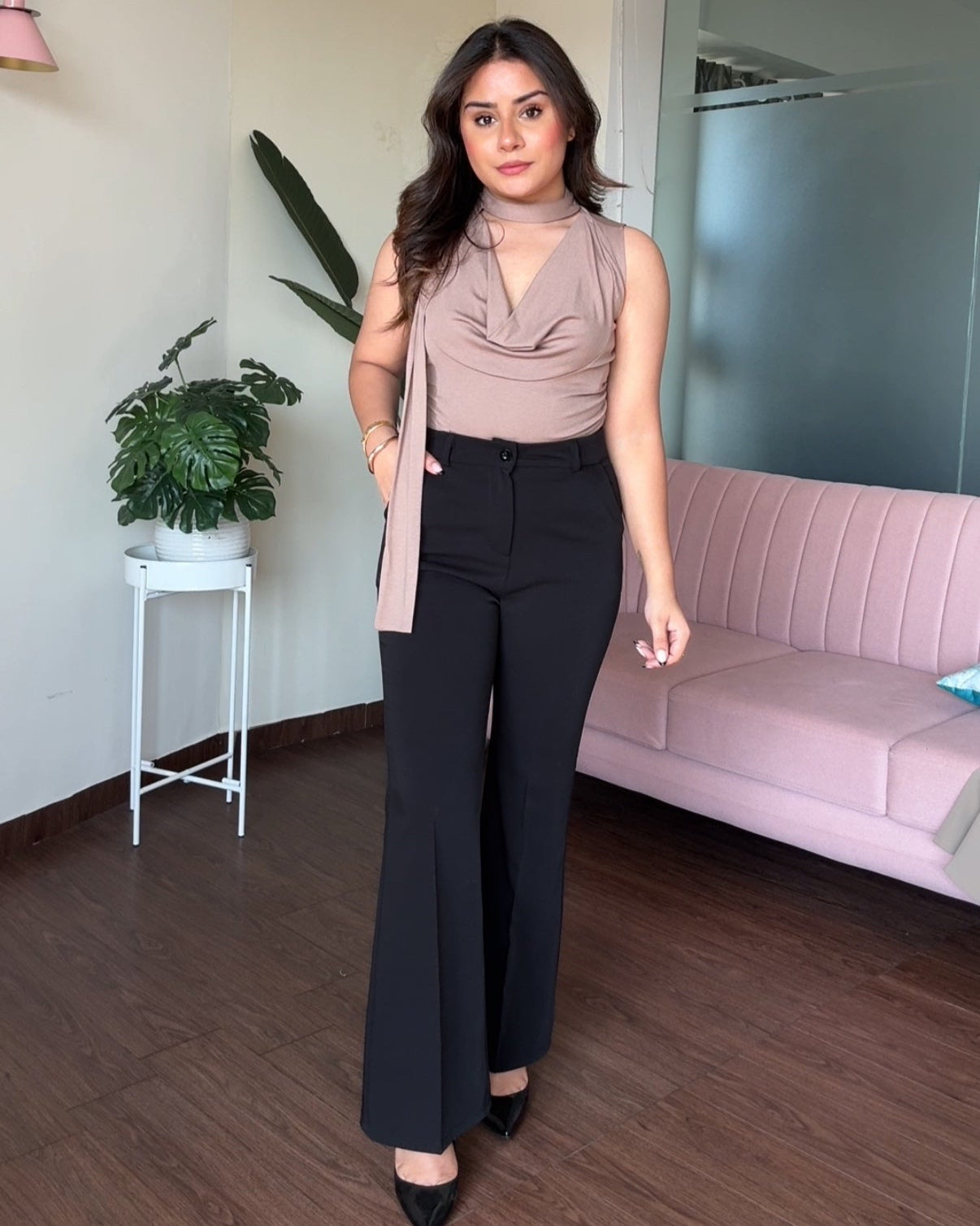 Flared Fit Tailored Pants