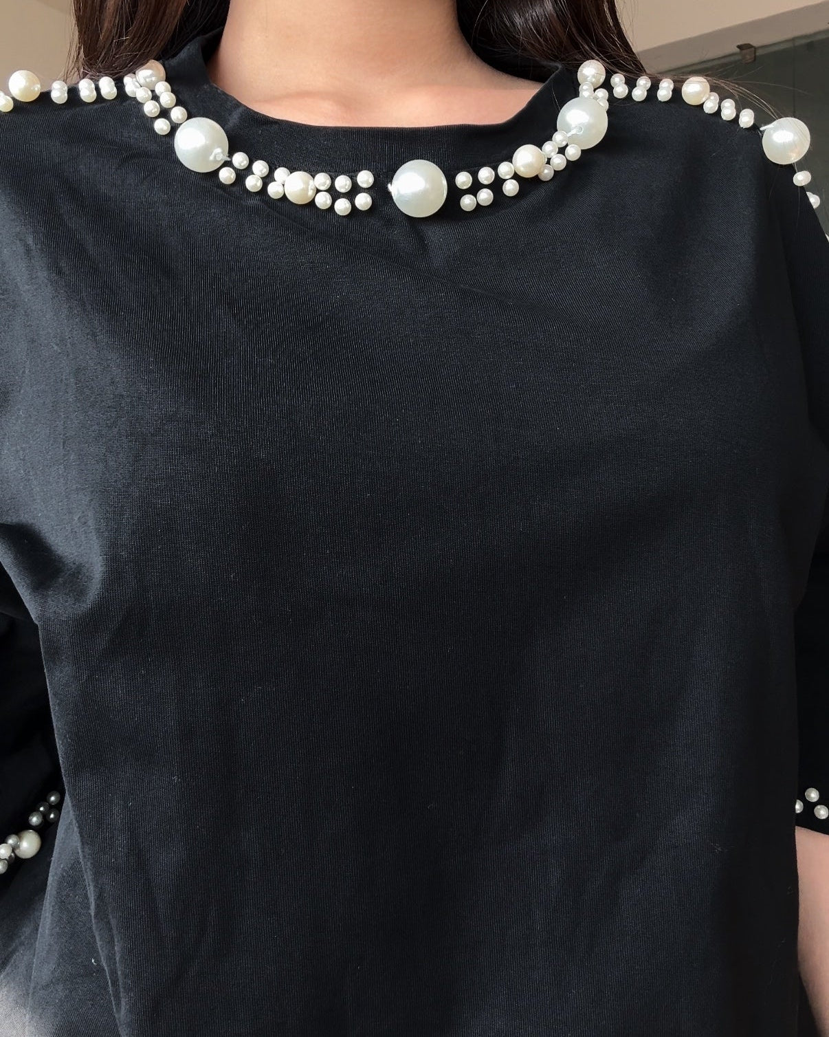 Pearl Embellished Casual Co-ord Set