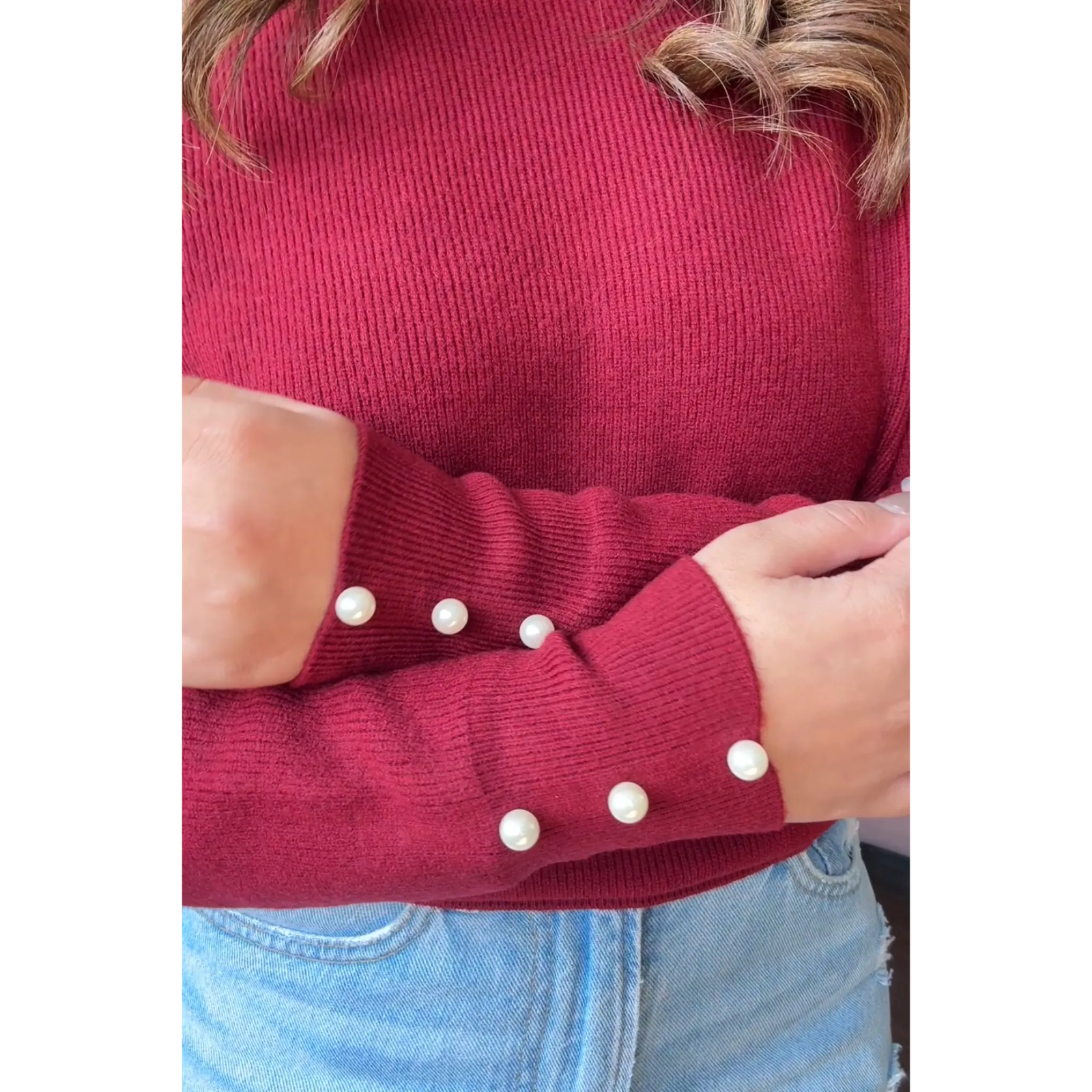 Pearl Embellished Sweater