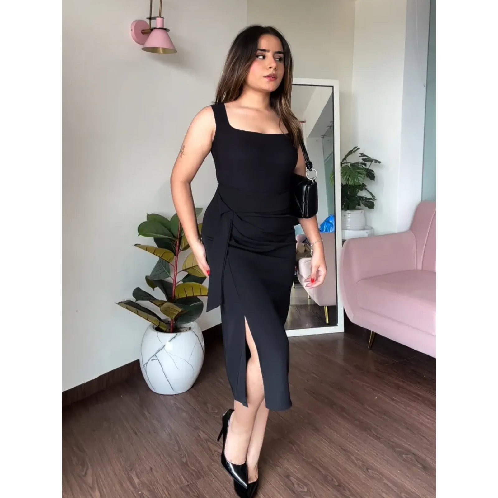 Basic Knot Midi Skirt