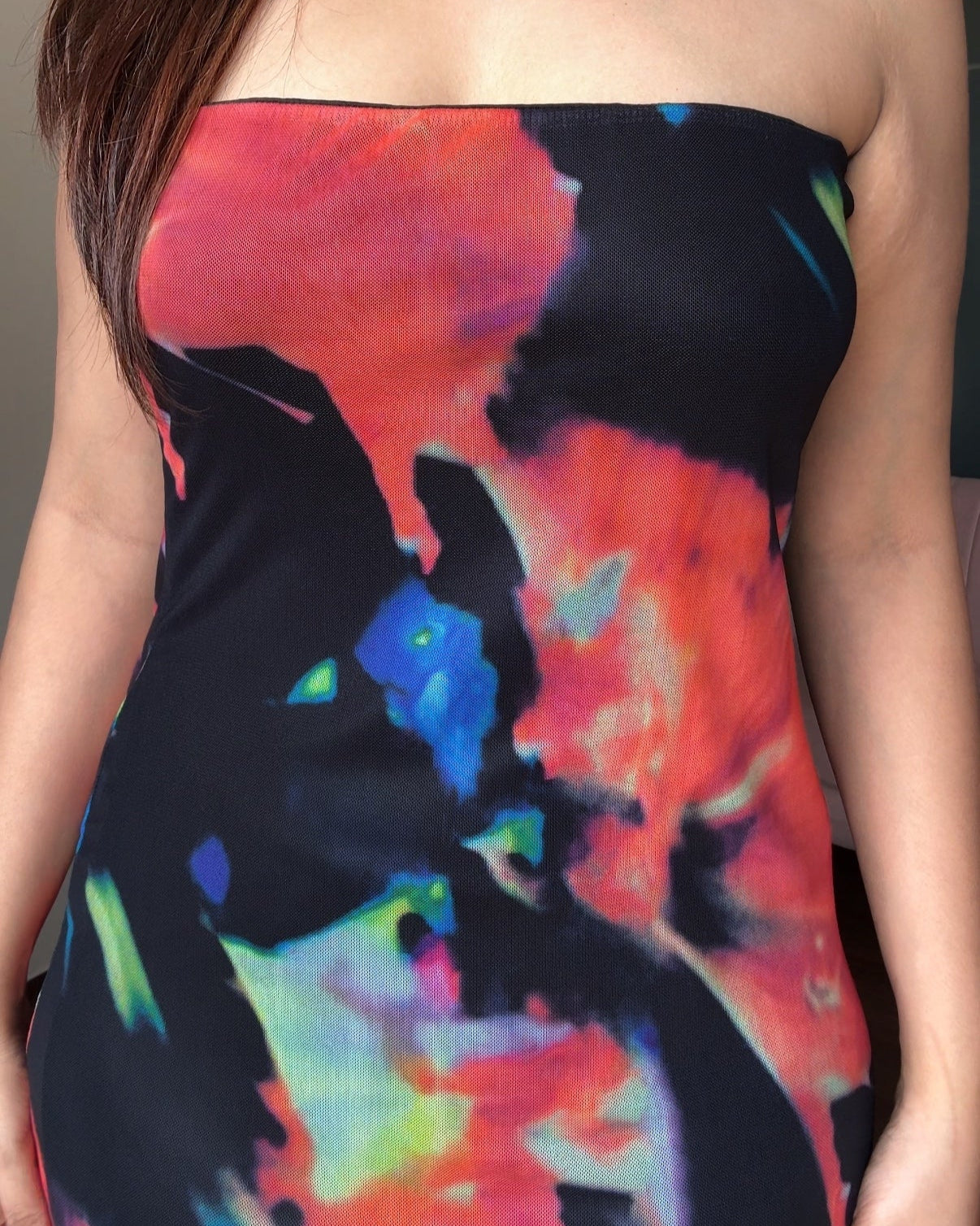 Multi-Colour Bodycon Tube Dress