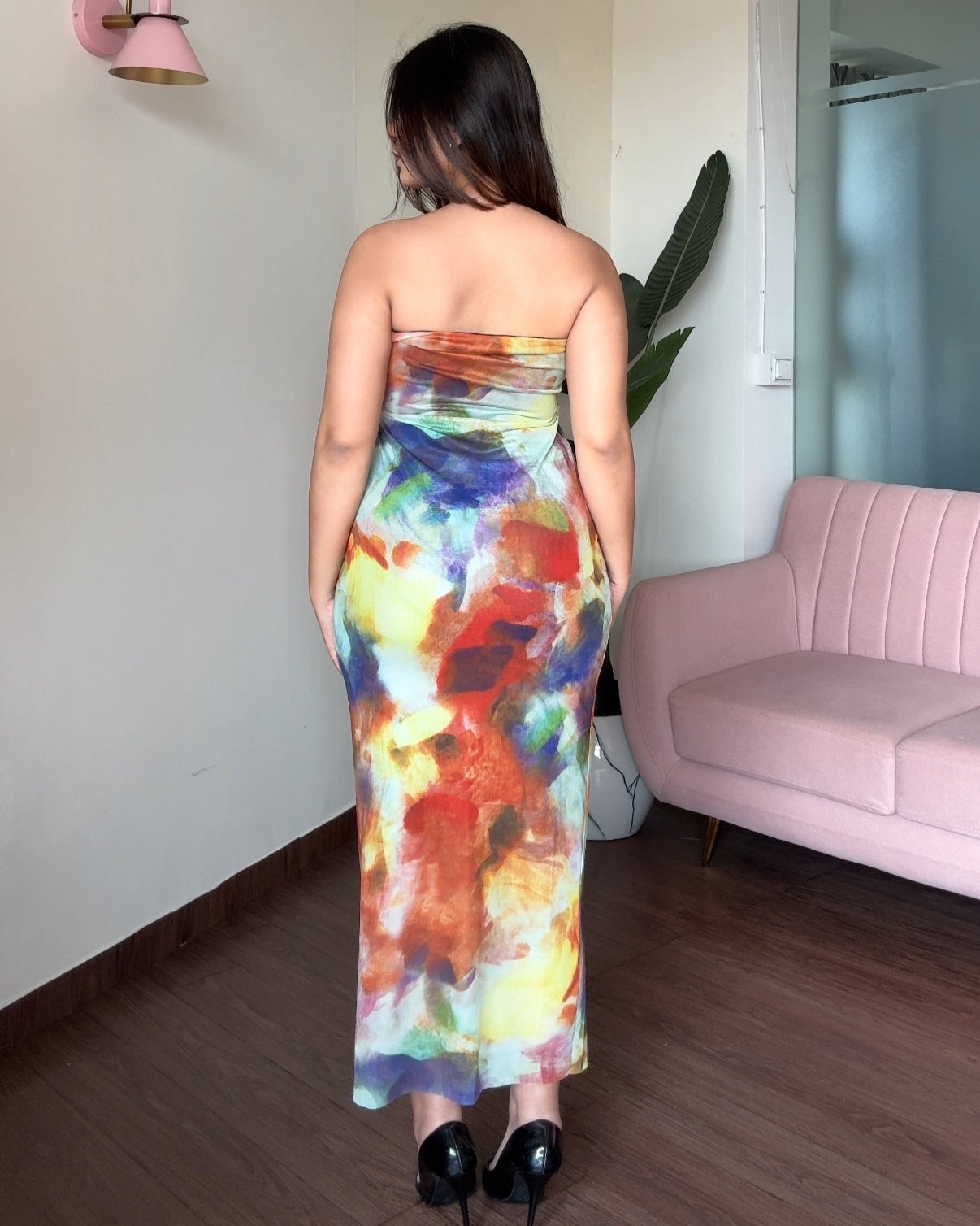 Multi-Colour Bodycon Tube Dress