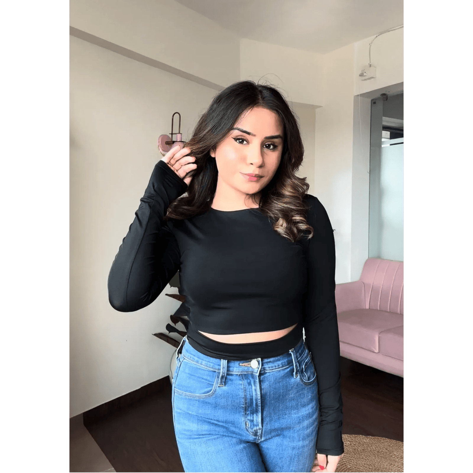 Full Sleeve Waist Cut Top