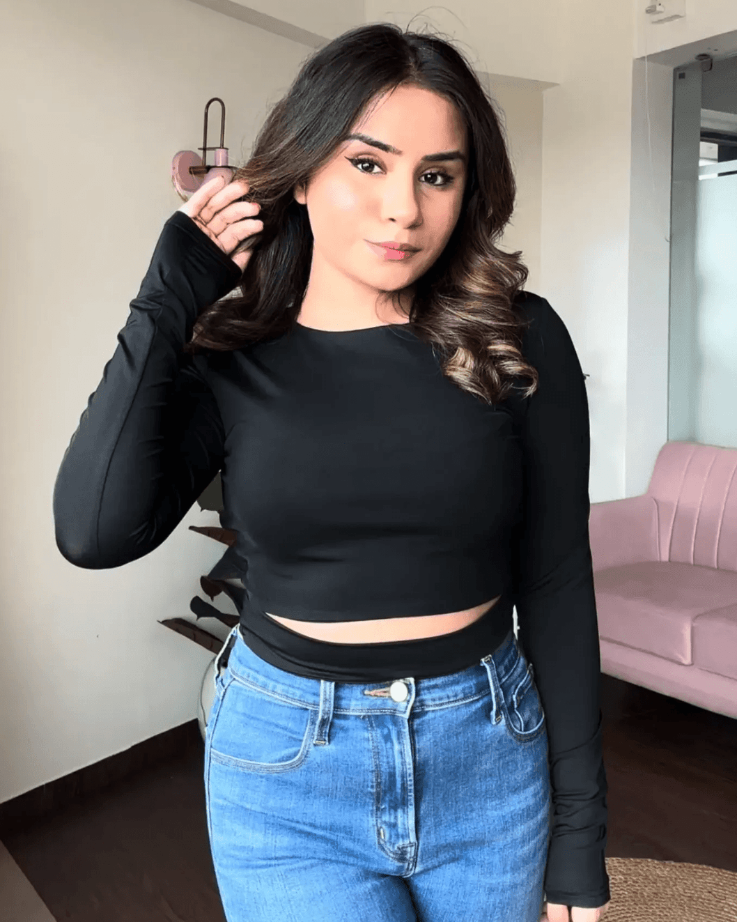 Full Sleeve Waist Cut Top