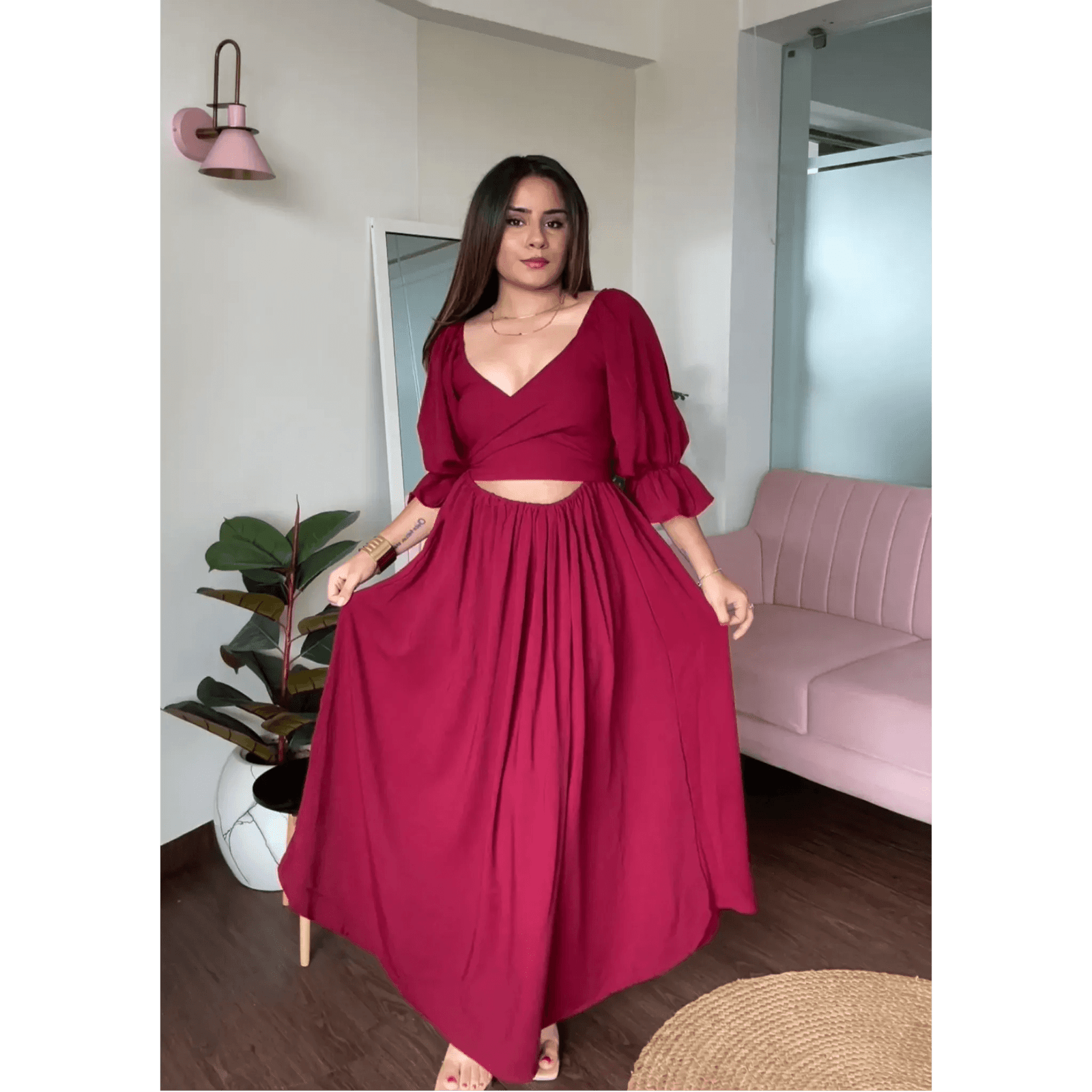 3 Way Tie Up Maxi Dress