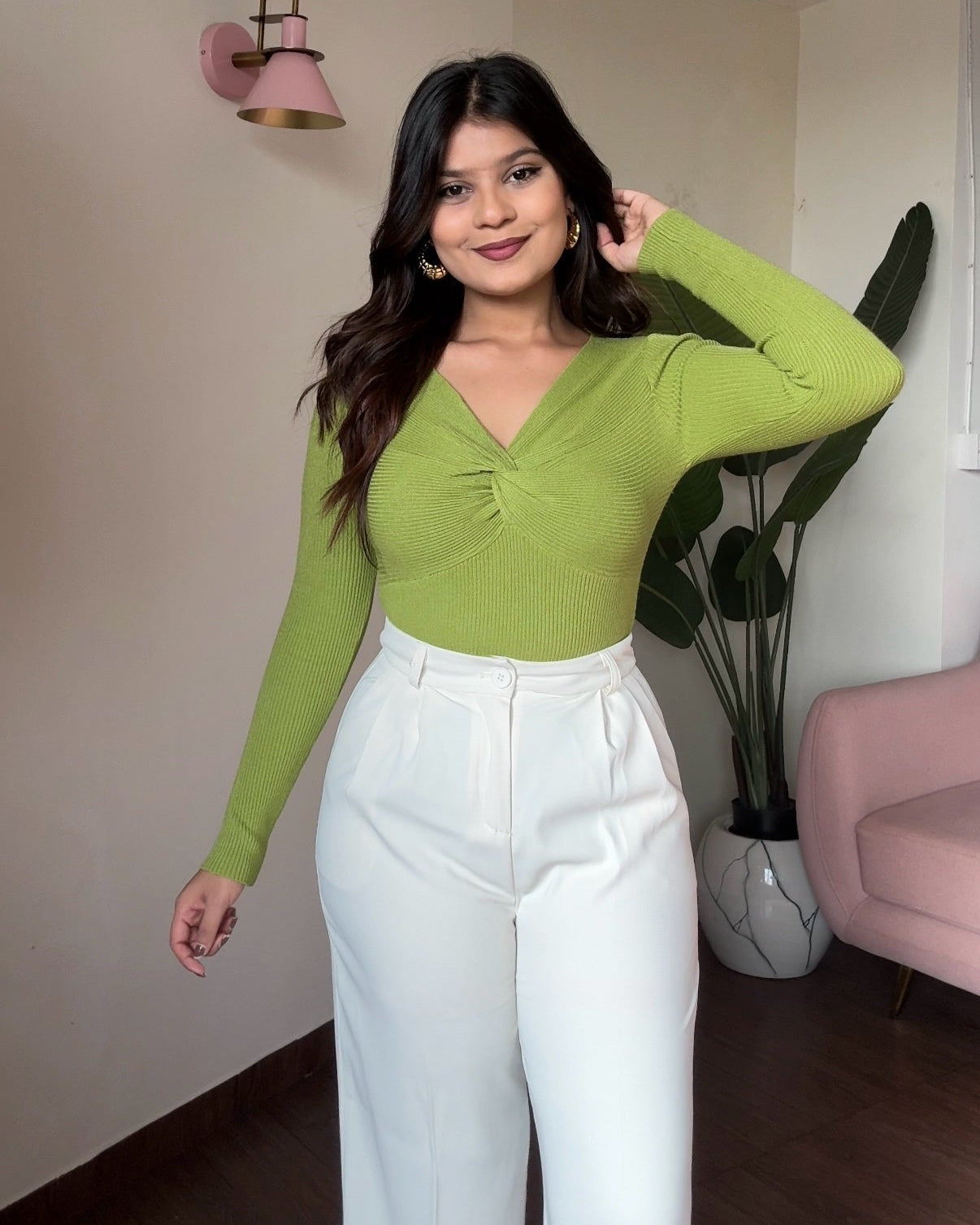 Ribbed Knot Top