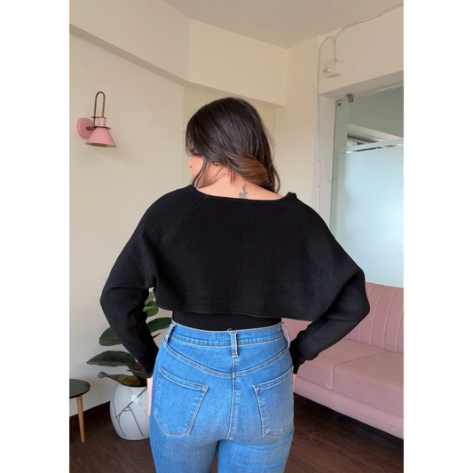 2 Piece Cami Top And Bolero With Chain Detail